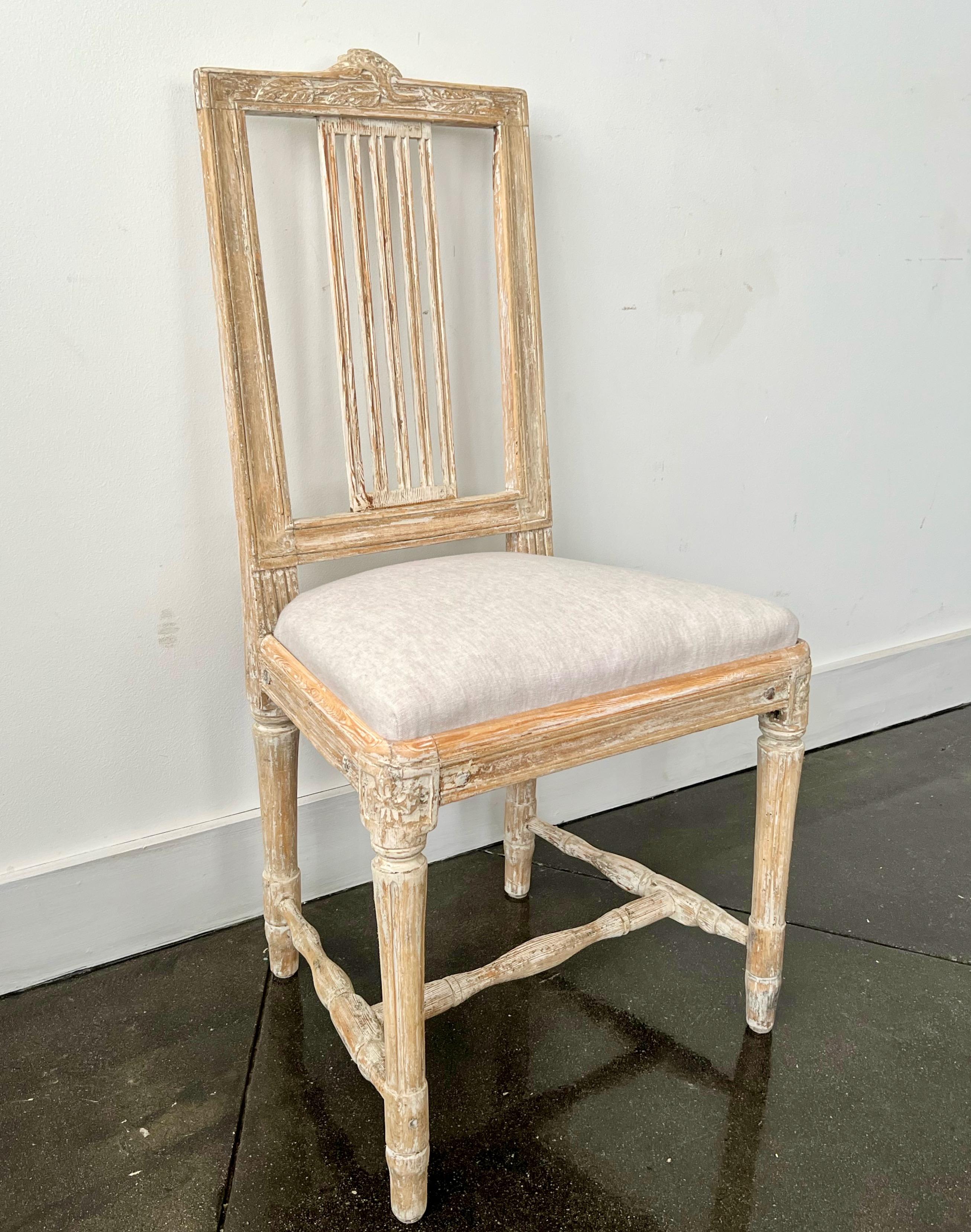 18th century Swedish Gustavian Period Lindome Side Chair For Sale 1
