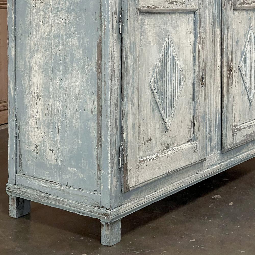18th Century Swedish Gustavian Period Painted Buffet For Sale 6