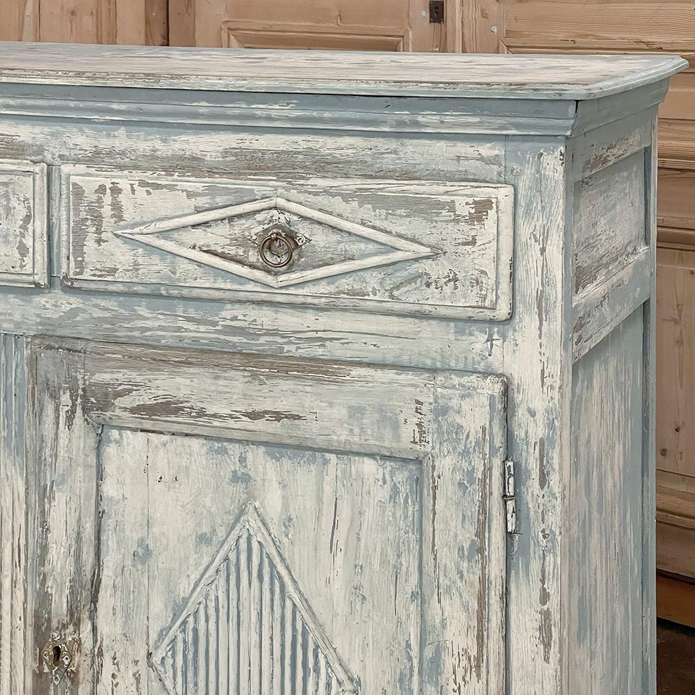 18th Century Swedish Gustavian Period Painted Buffet For Sale 11