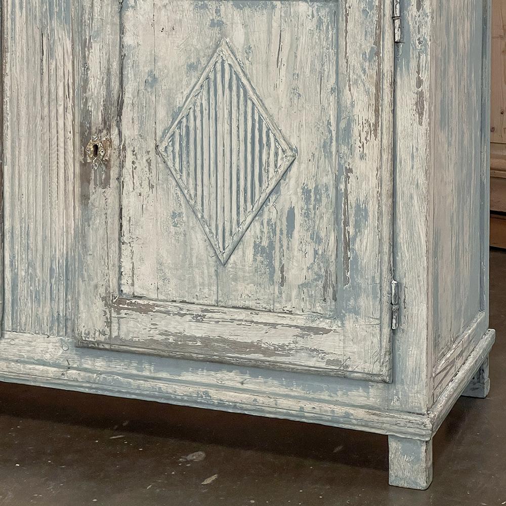 18th Century Swedish Gustavian Period Painted Buffet For Sale 12