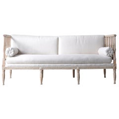 18th Century Swedish Gustavian Period Painted Daybed from Stockholm