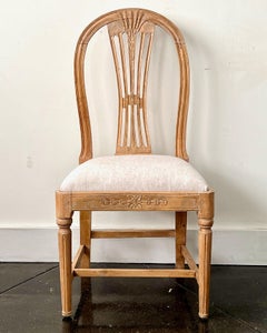 Chaise d'appoint suédoise d'époque gustavienne du 18ème siècle