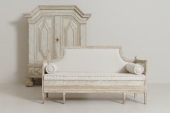 18th Century Swedish Gustavian Period Sofa Bench in Original Paint