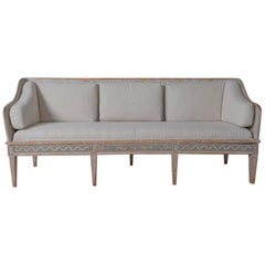 18ème siècle Swedish Gustavian Period Sofa Bench 'Tragsoffa'