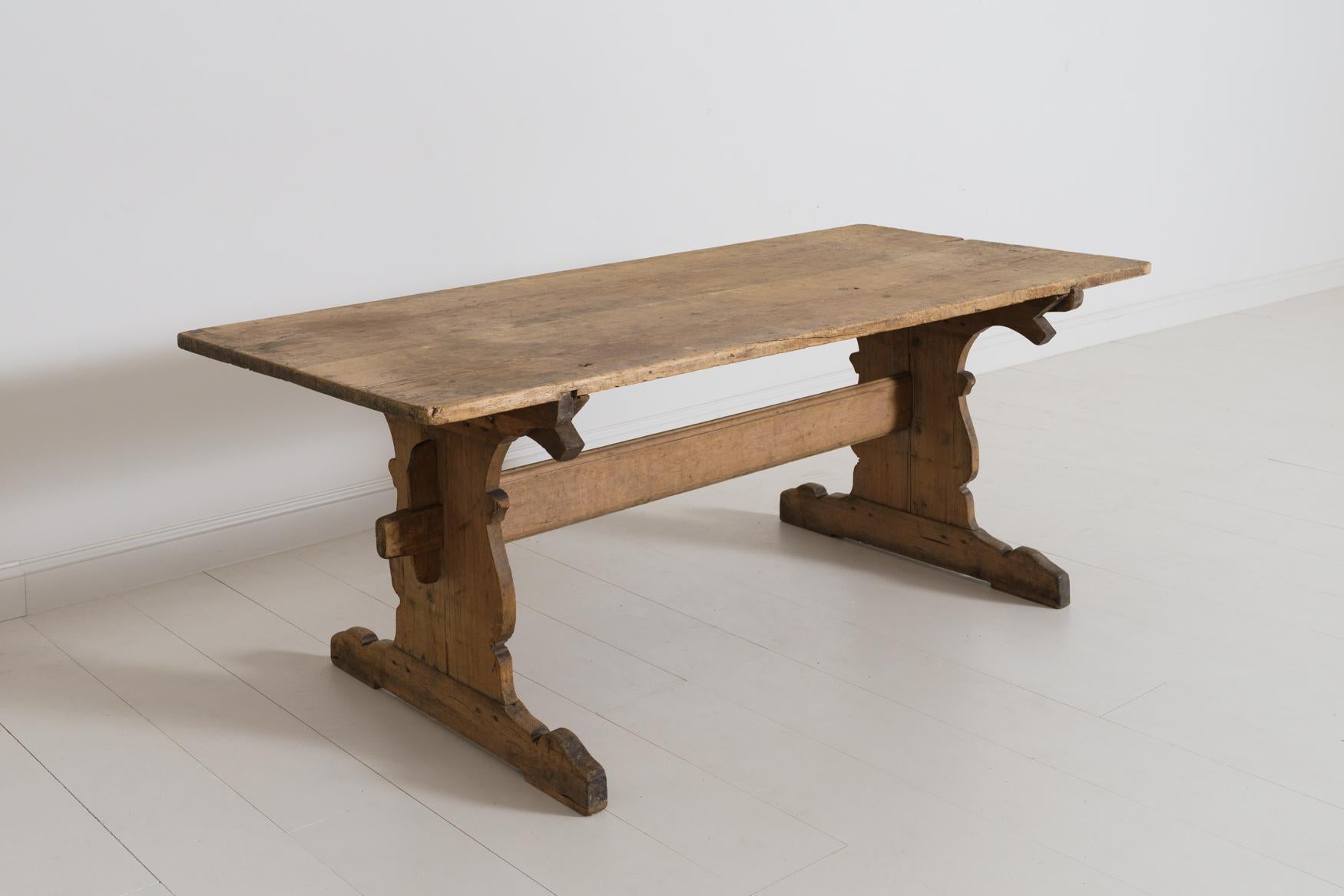 counter height trestle table