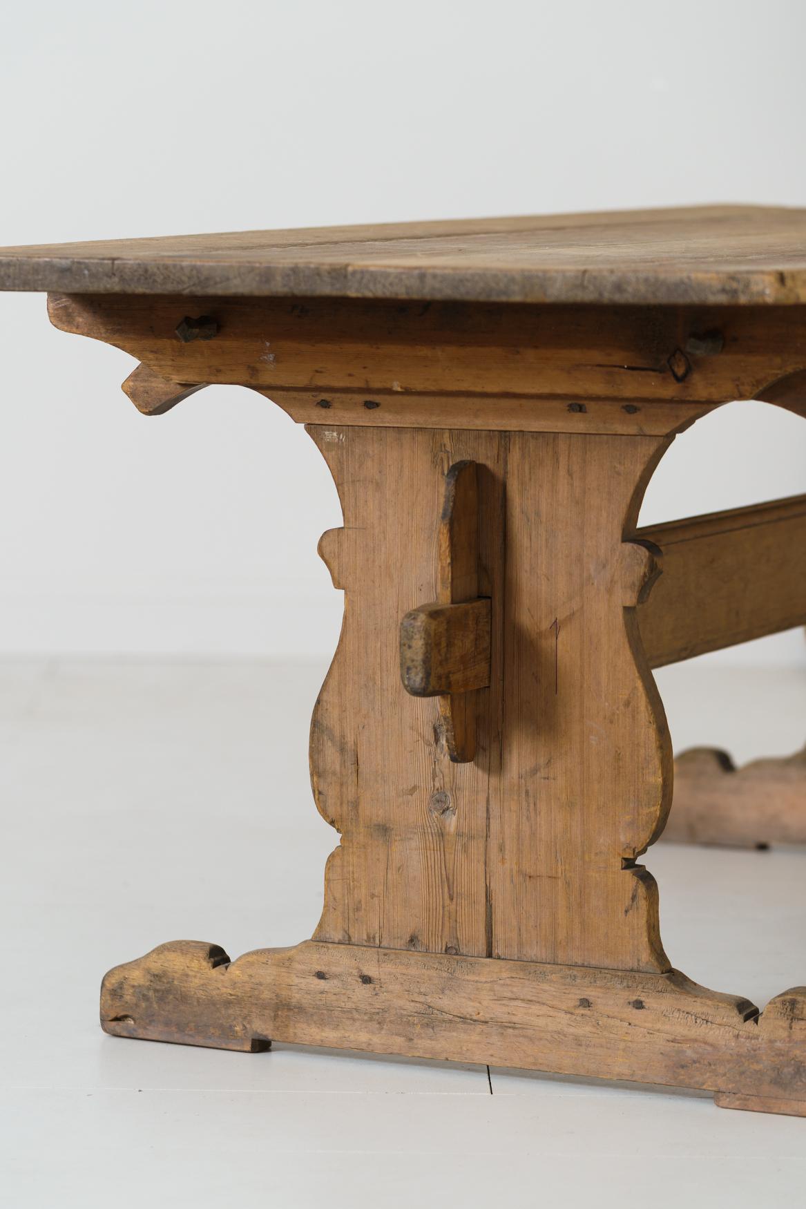 18th Century and Earlier 18th Century Swedish Gustavian Period Trestle Table