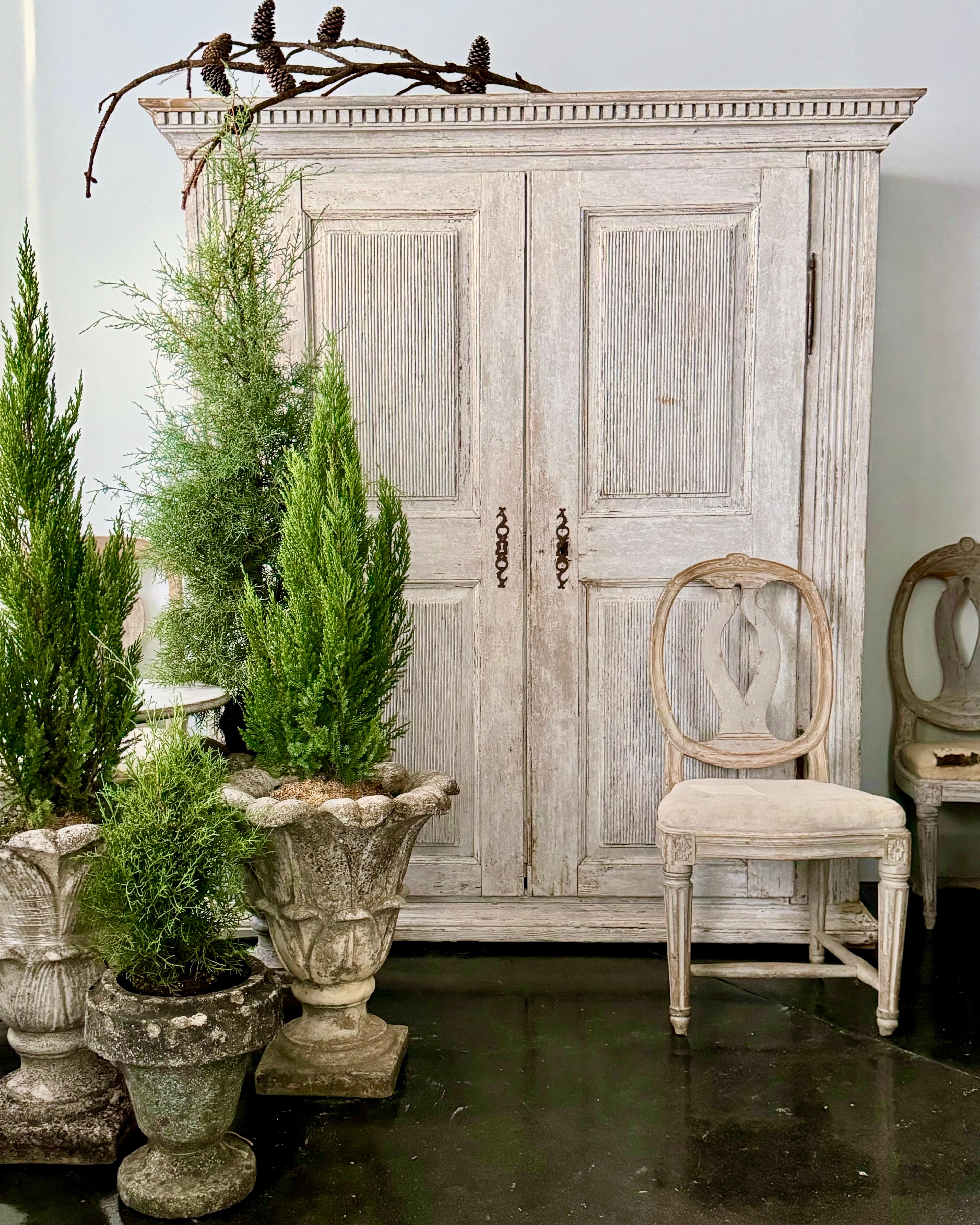 Iron 18th Century Swedish Gustavian Period Wardrobe/Armoire