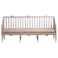 18th Century Swedish Gustavian Pine Bench - Antique Daybed Attributed to Lindome