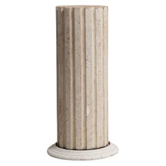 18th Century Swedish Gustavian Pine Column Pedestal