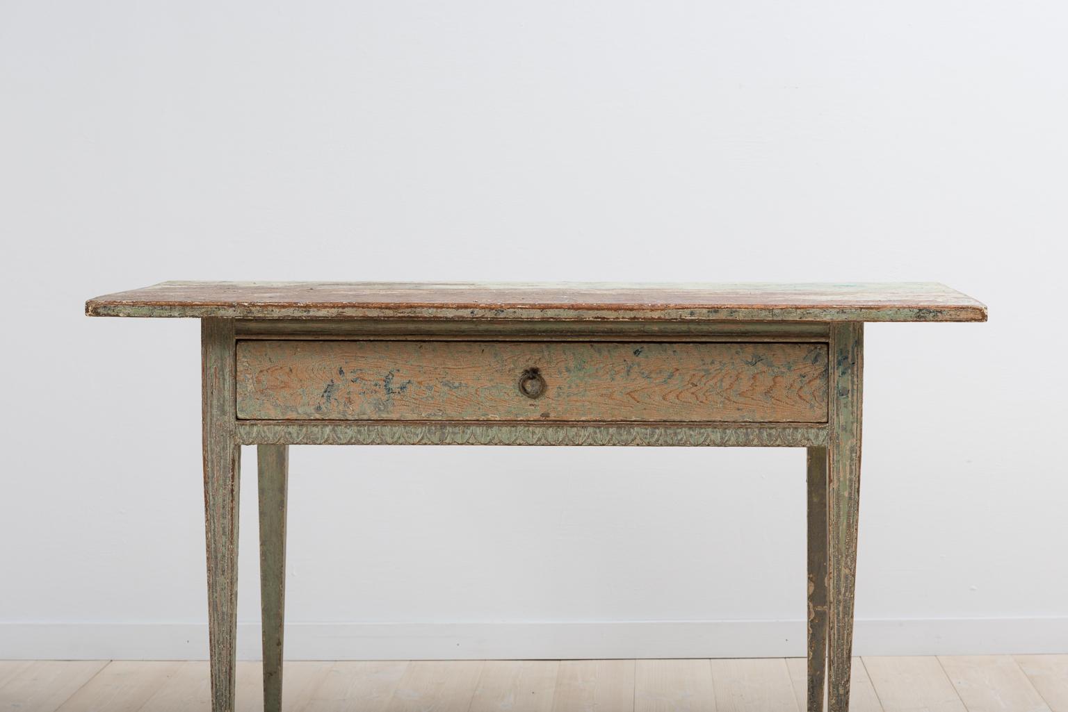 Painted 18th Century Swedish Gustavian Side Table