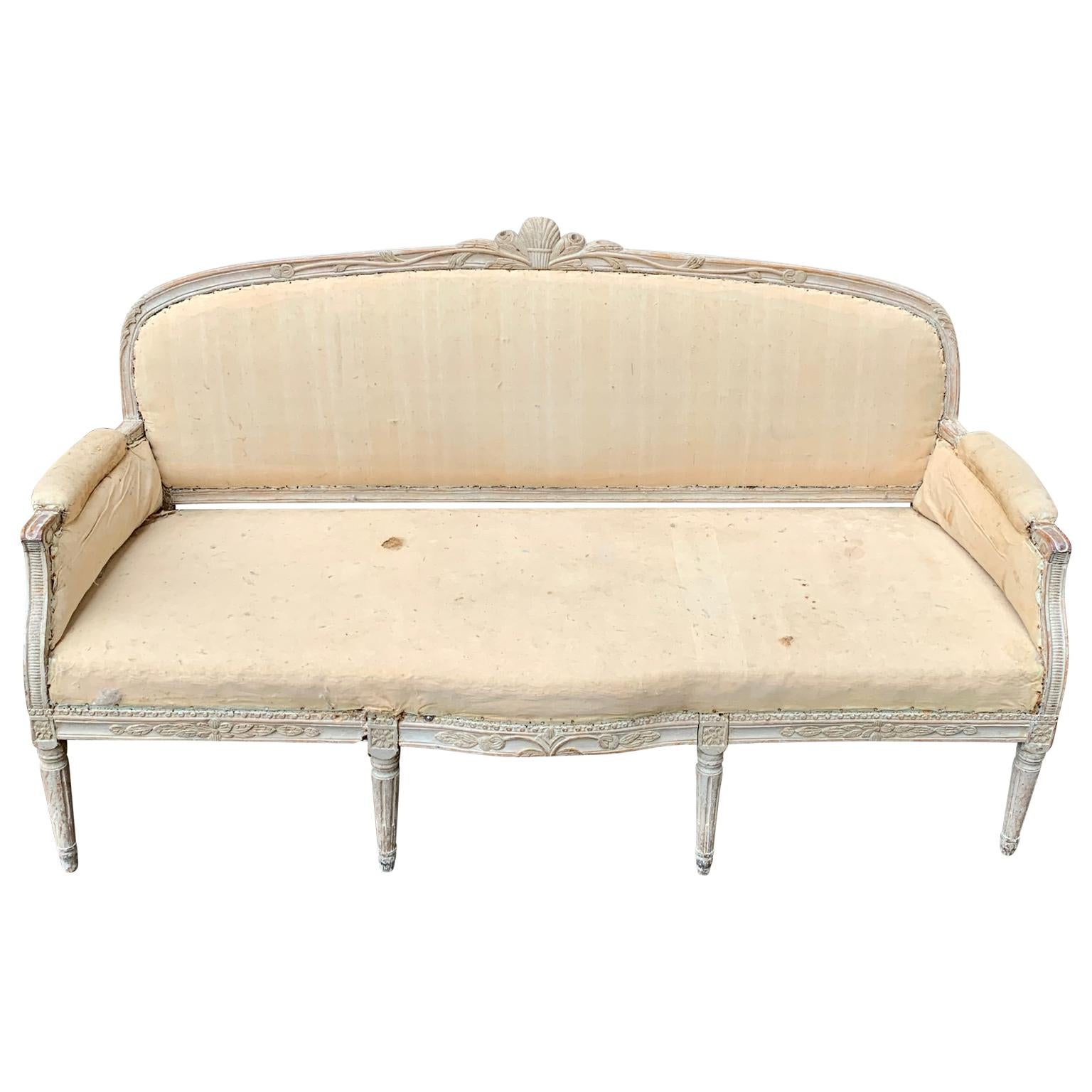 18th Century Swedish Gustavian Sofa with Original Paint 2