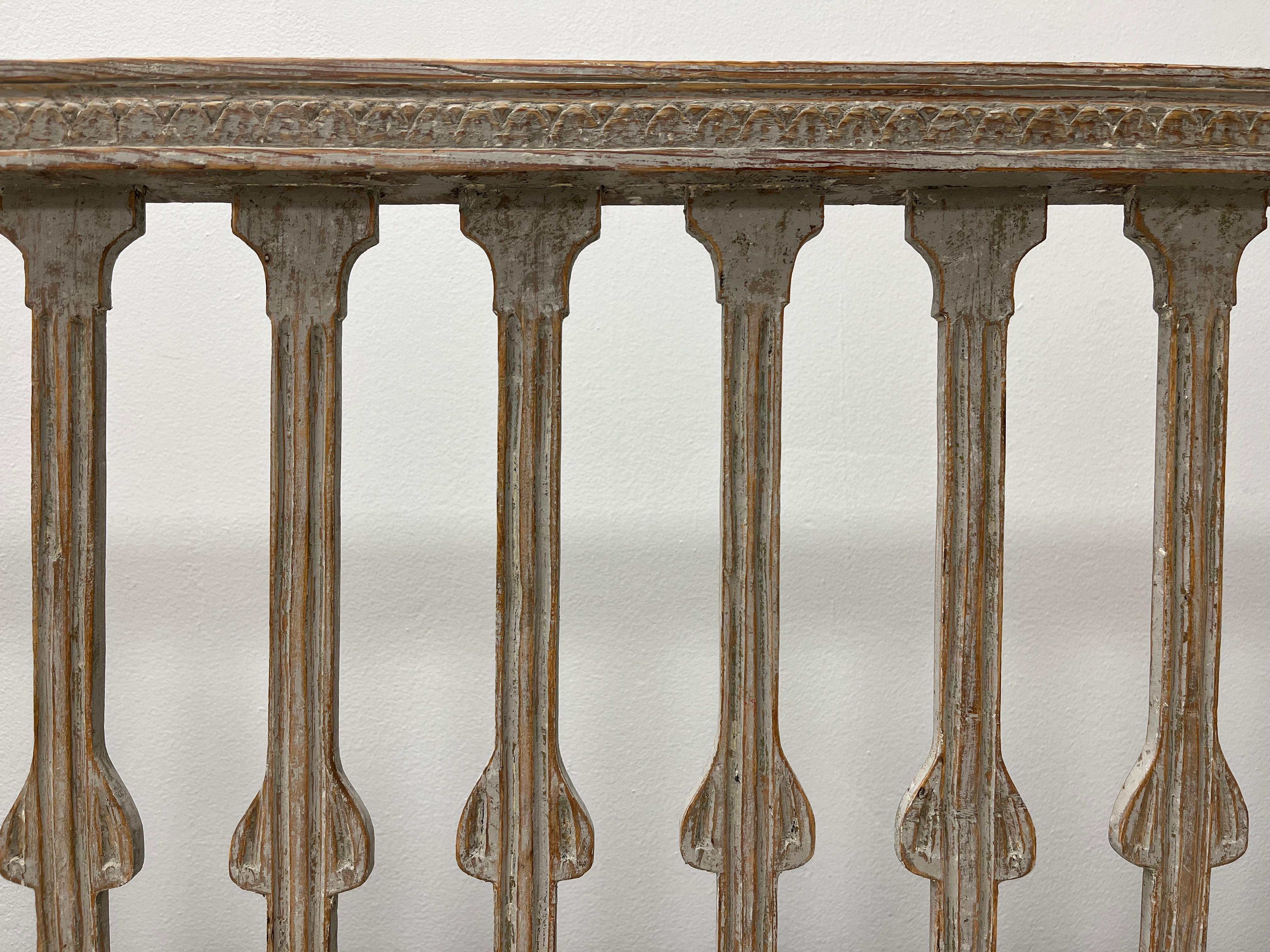 Lin Settee gustavienne suédoise du 18ème siècle en vente