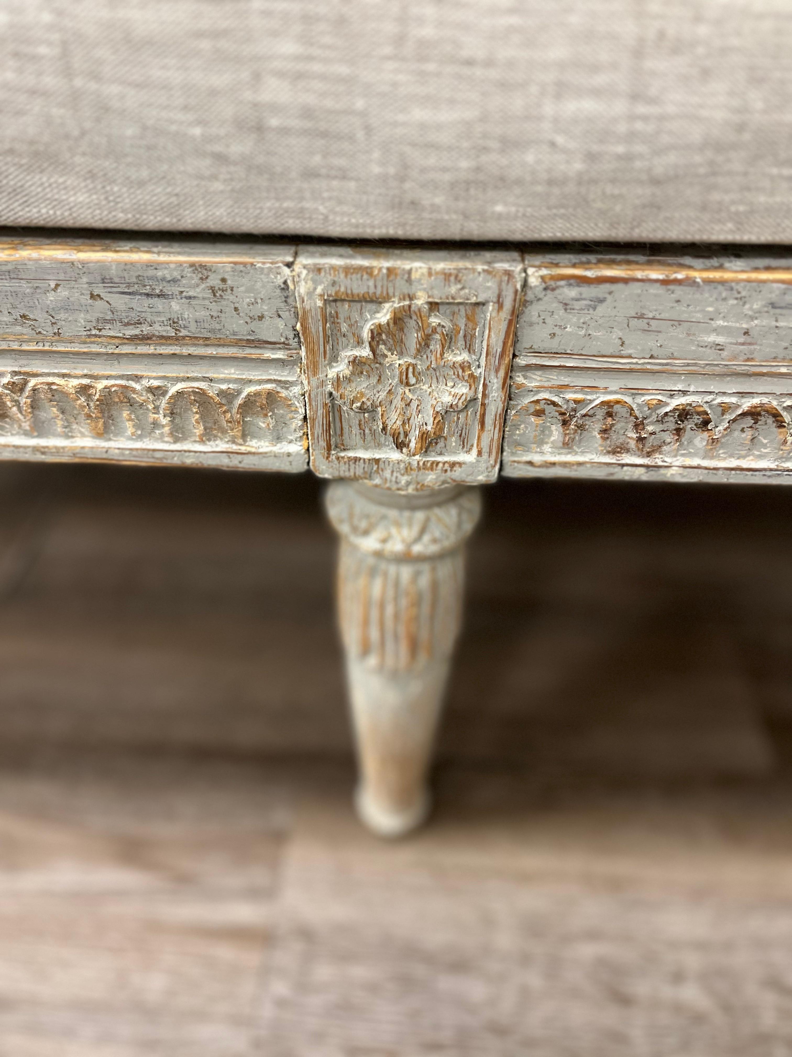 Settee gustavienne suédoise du 18ème siècle en vente 1