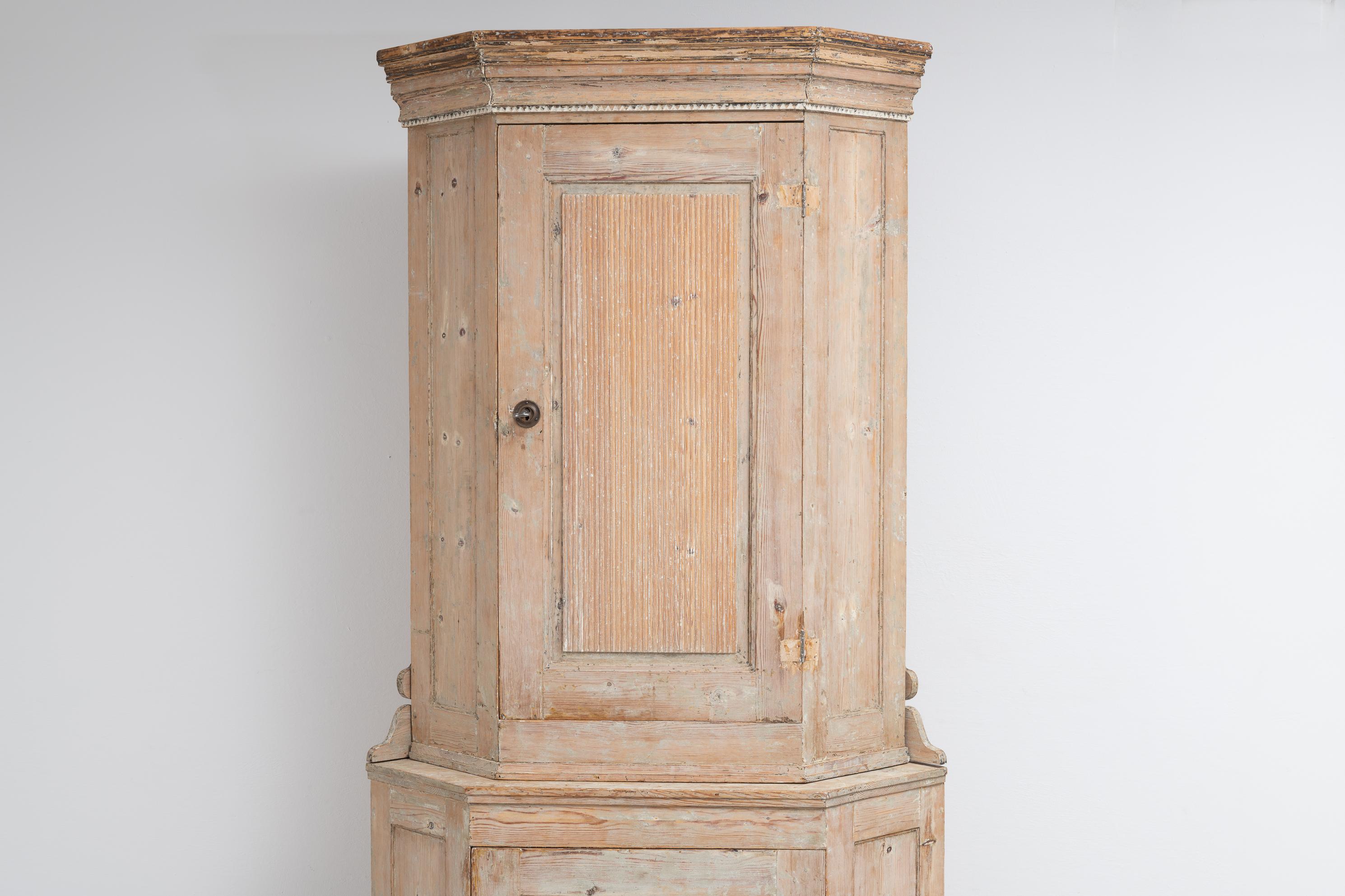tall corner cabinet with doors