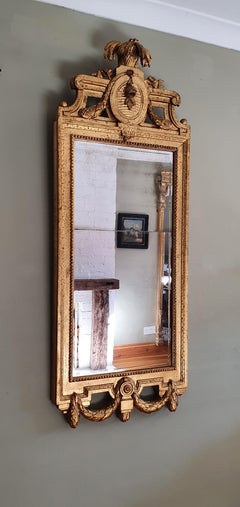 18th Century Swedish Gustavian Wall Mirror