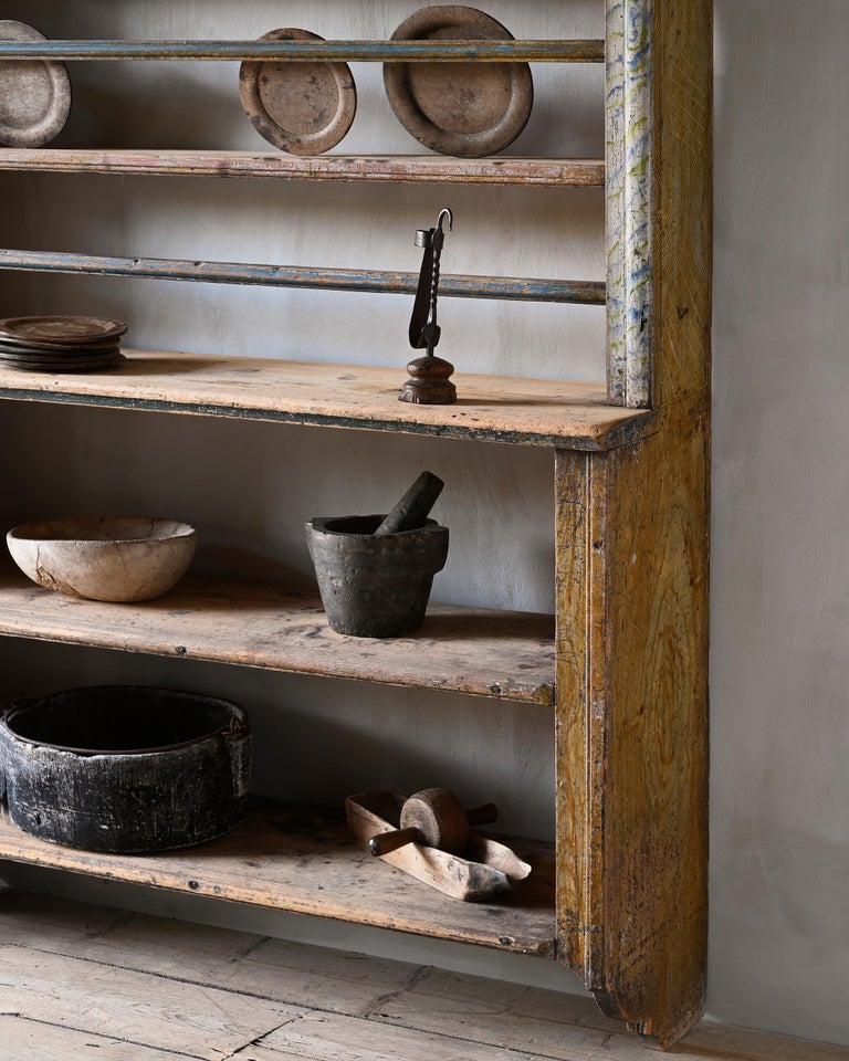 18th Century Swedish Gustavian Wall Plate Rack For Sale at 1stDibs