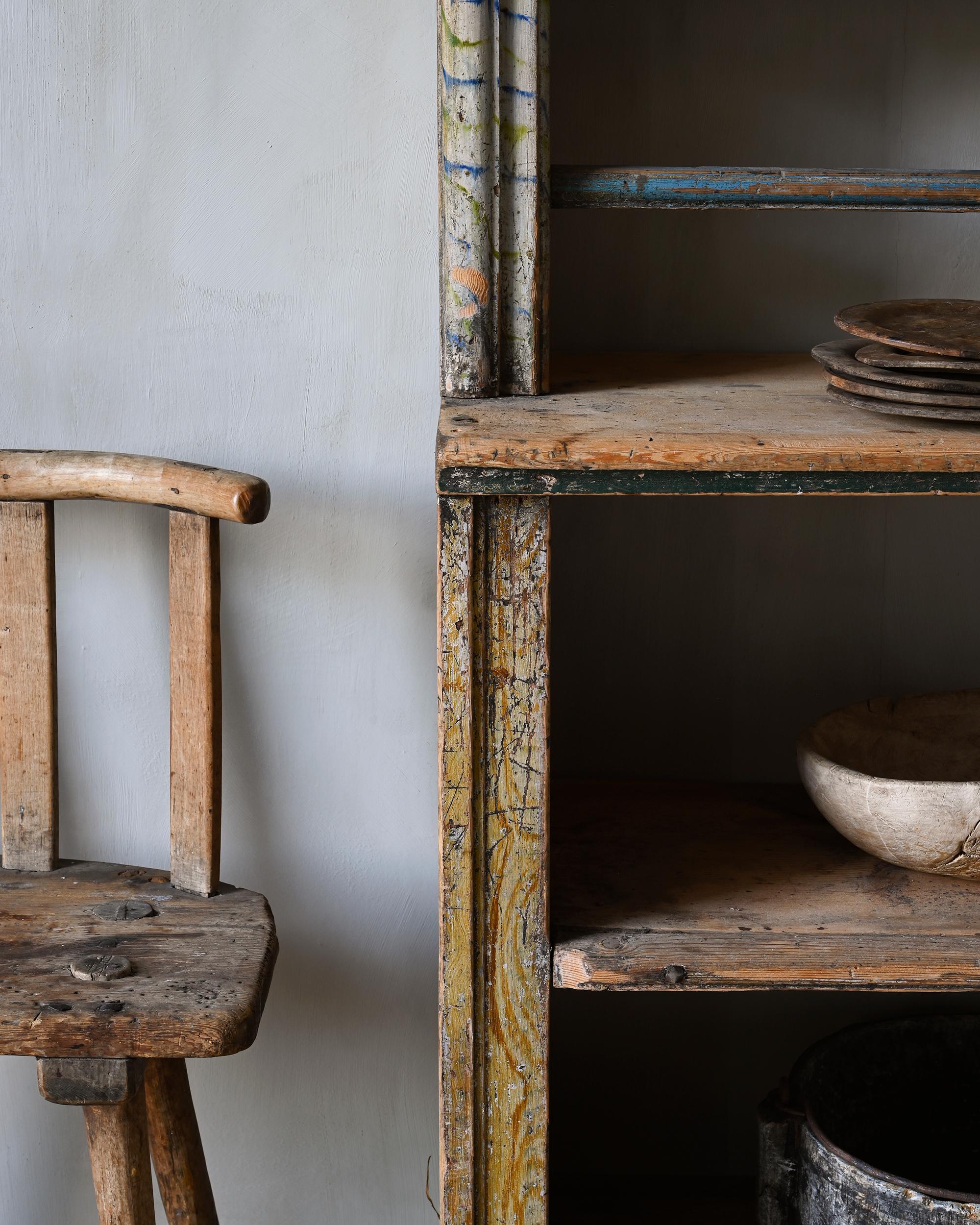18th Century Swedish Gustavian Wall Plate Rack For Sale 2