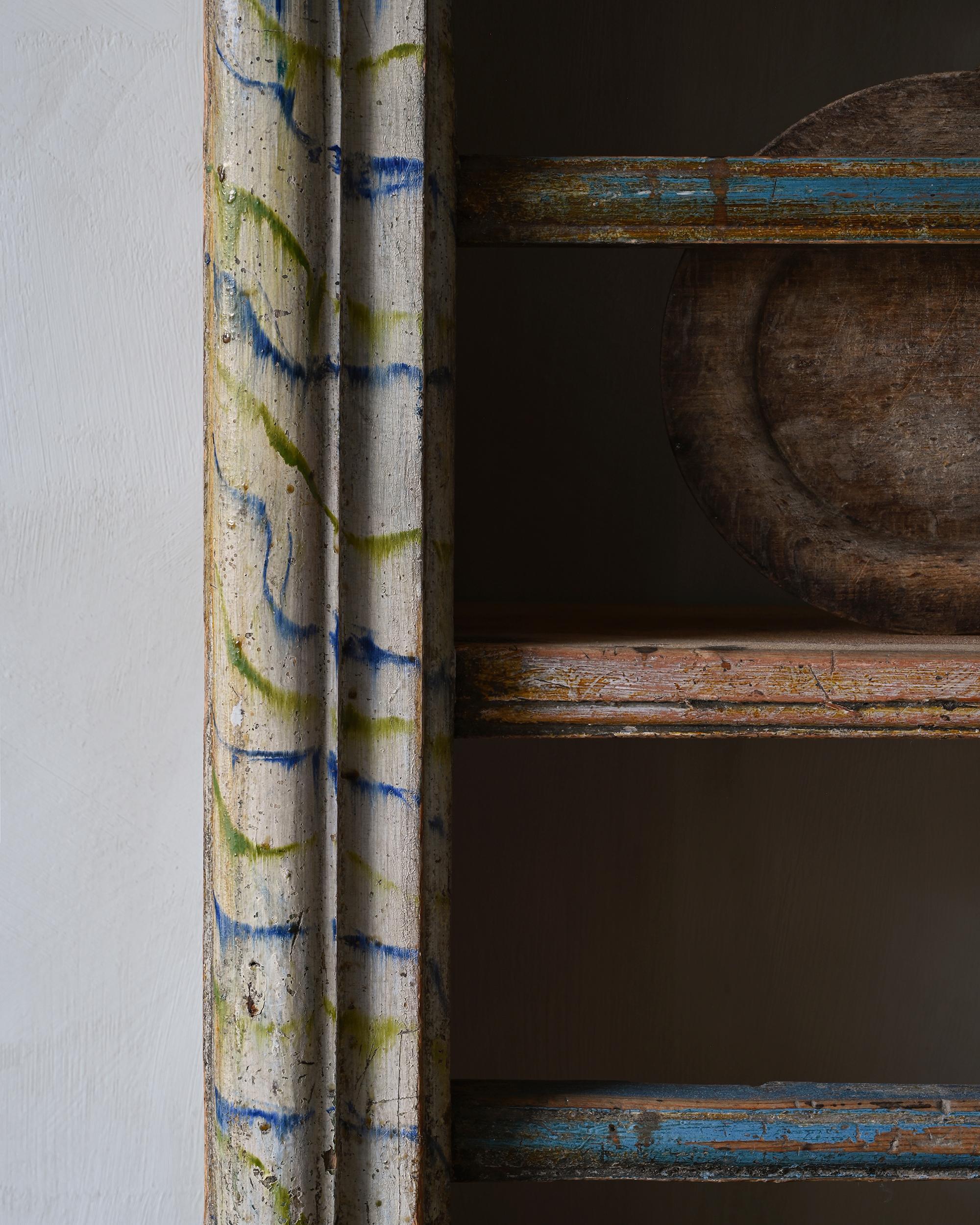 18th Century Swedish Gustavian Wall Plate Rack For Sale 3