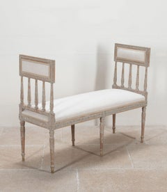 18th Century Swedish Gustavian Window Seat