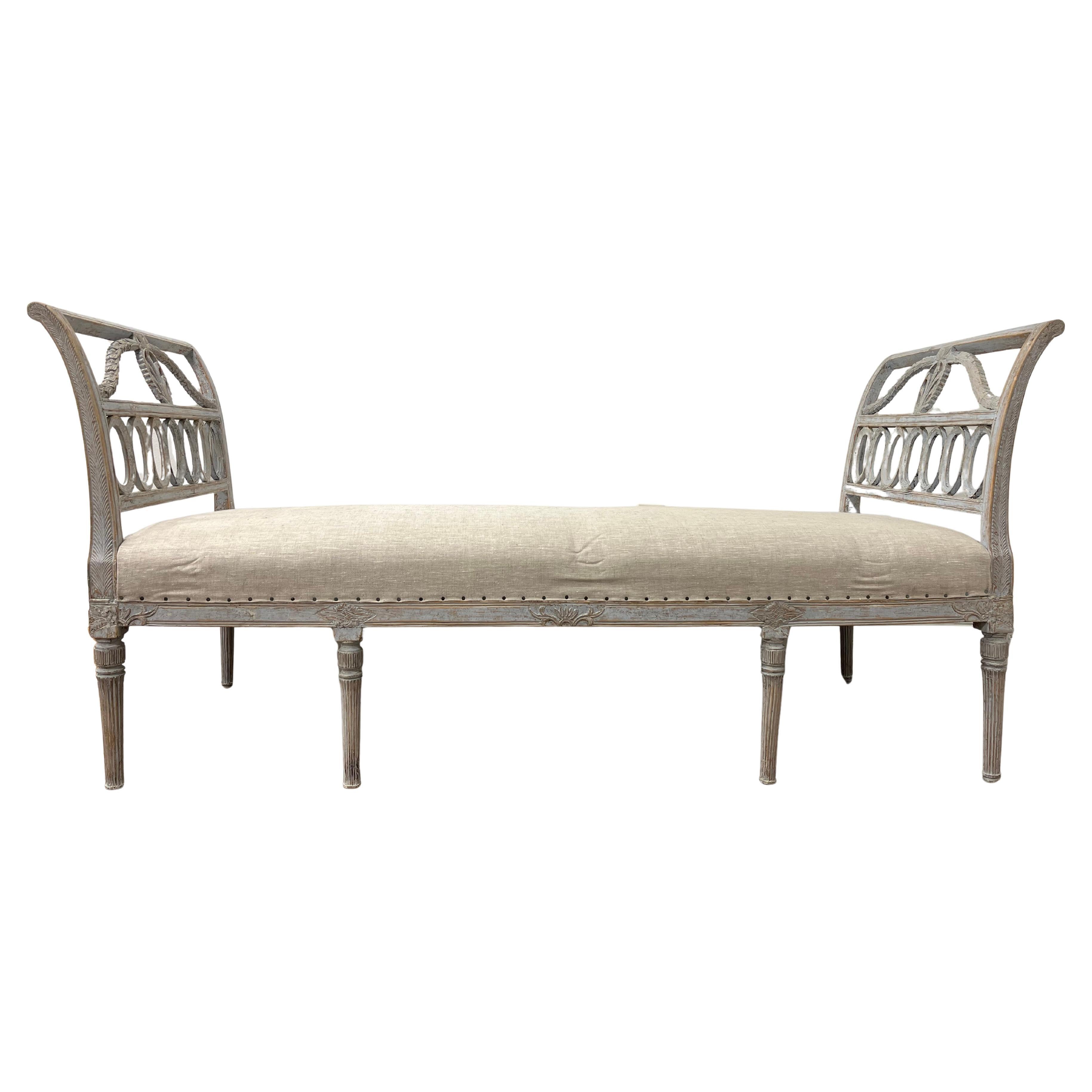 18th Century Swedish Gustavian Window Seat