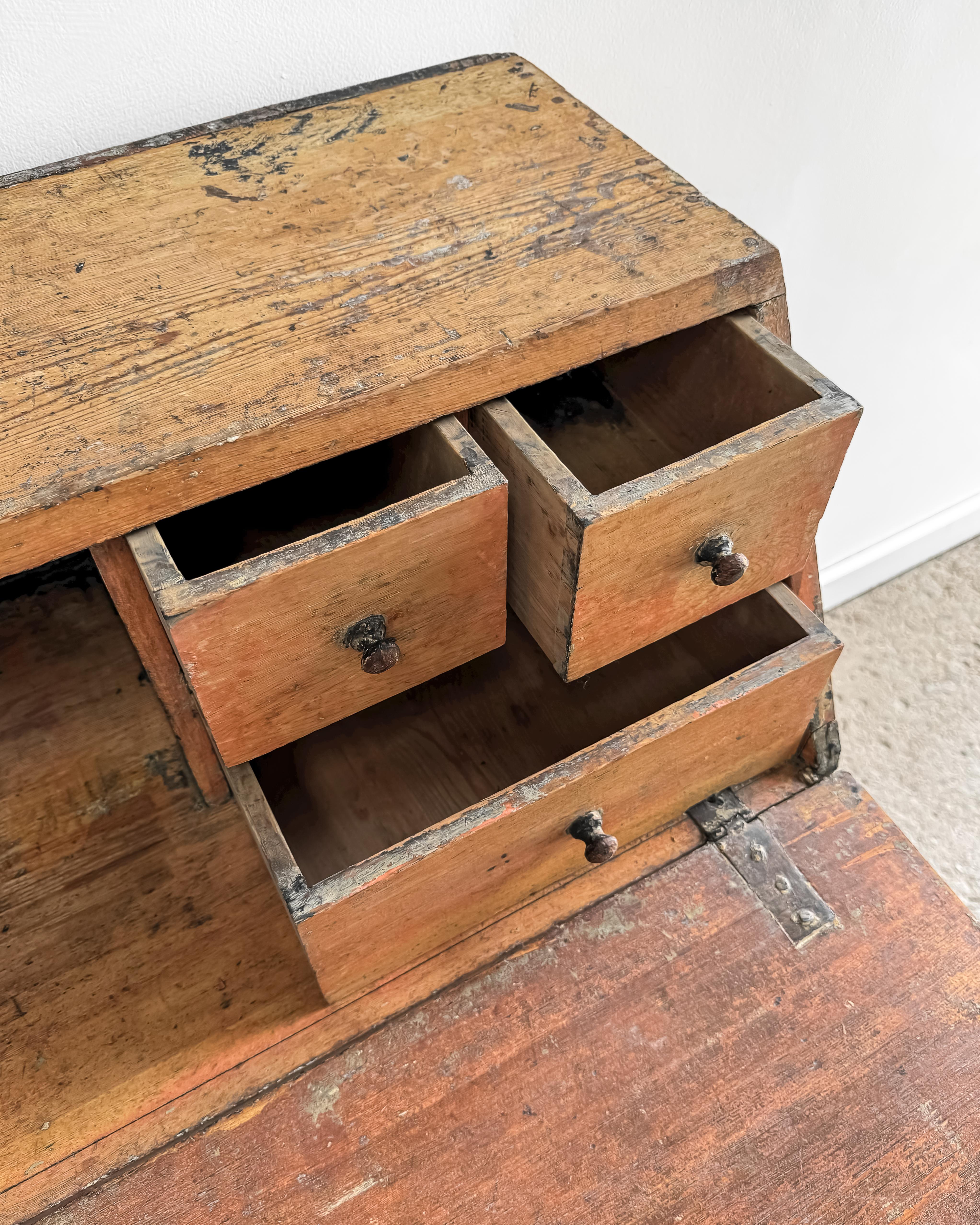 Pine 18th Century Swedish Gustavian Writing Bureau