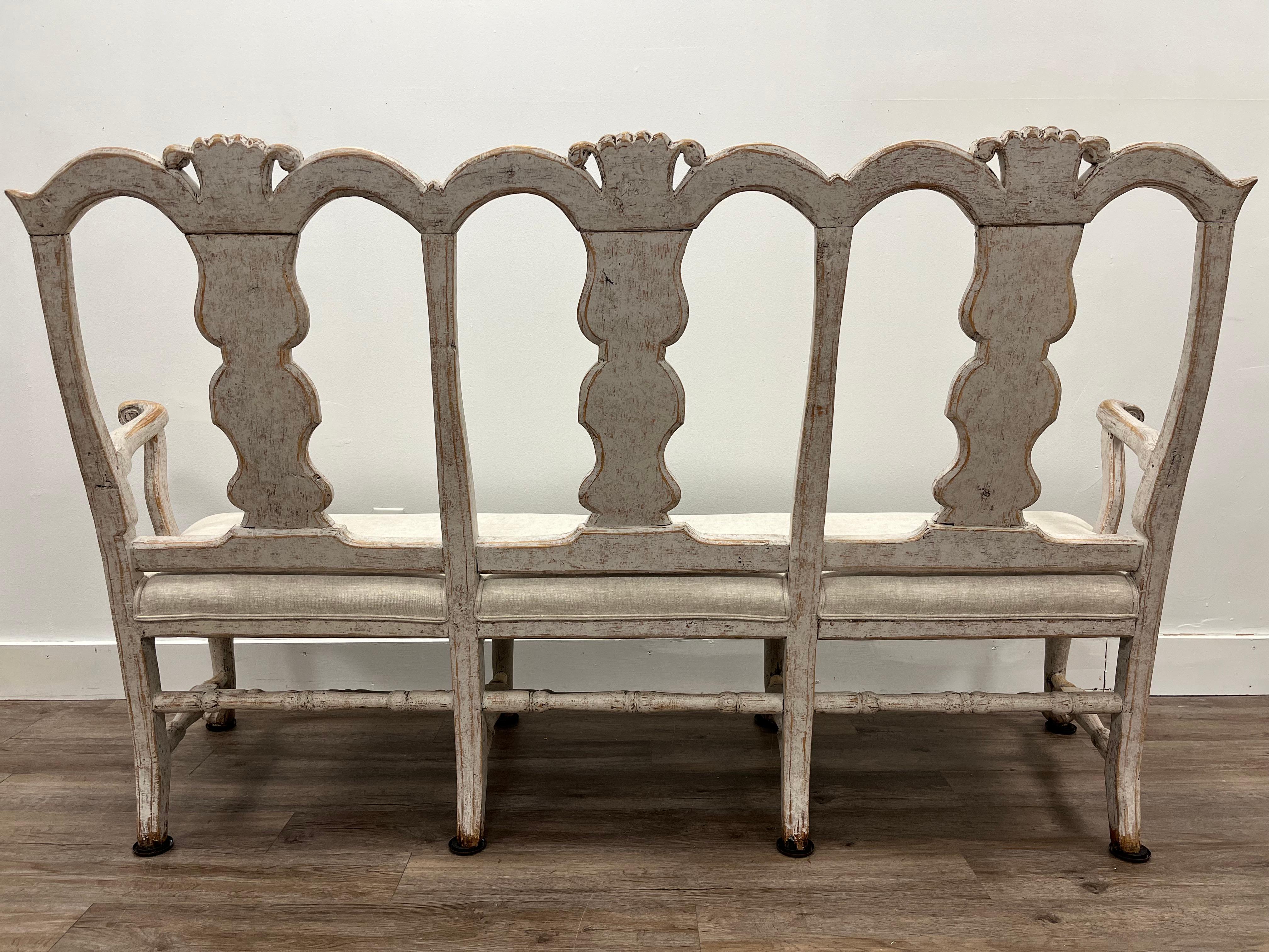 18th Century Swedish Late Baroque Sofa For Sale 2