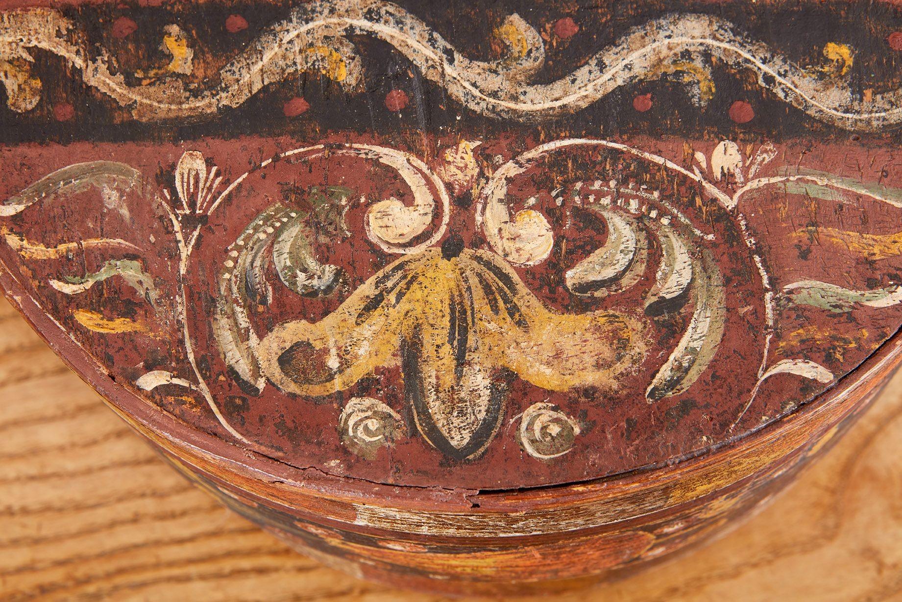 Beech 18th Century Swedish Marriage Box