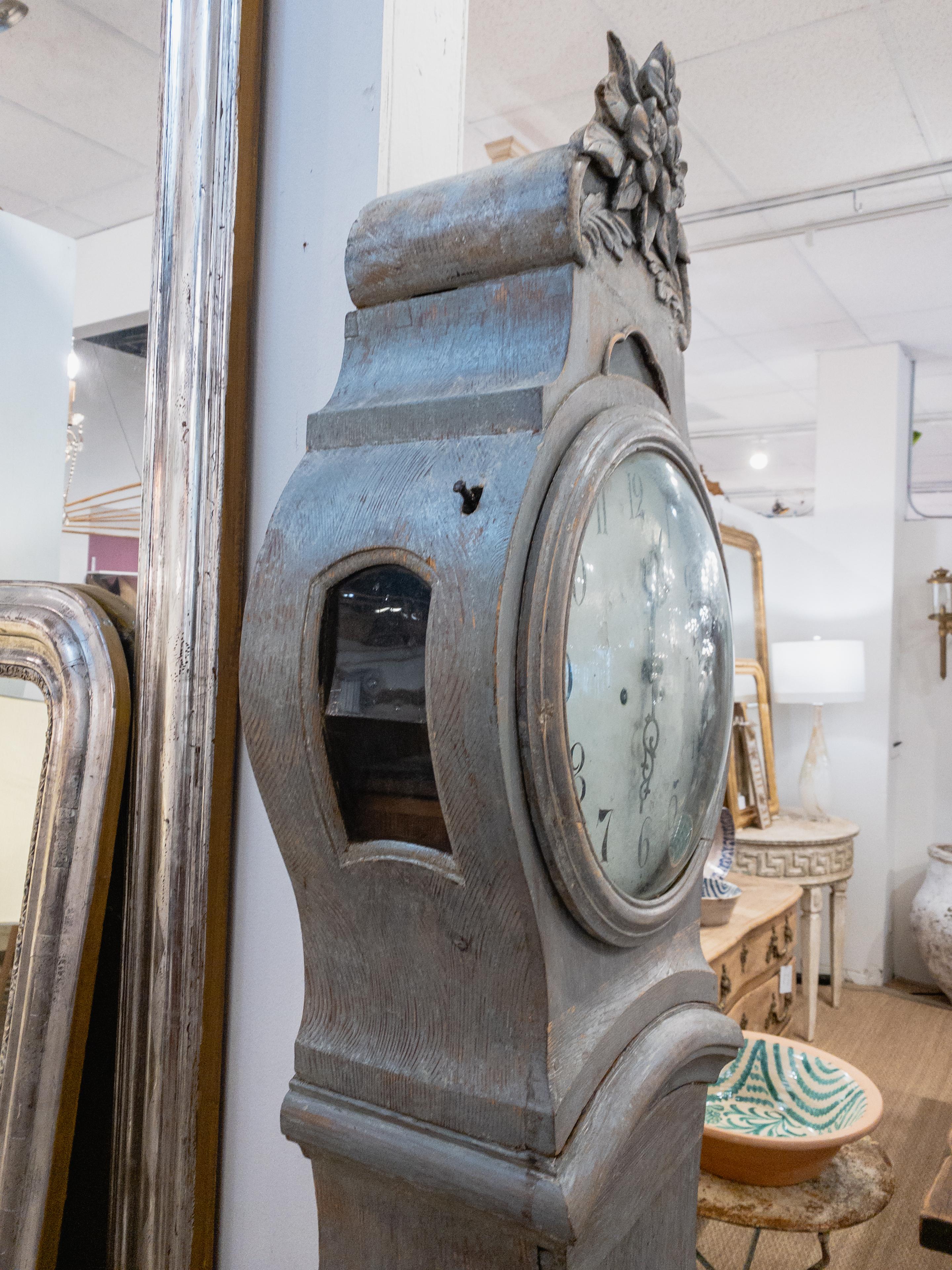 Horloge suédoise Mora du 18e siècle en vente 1