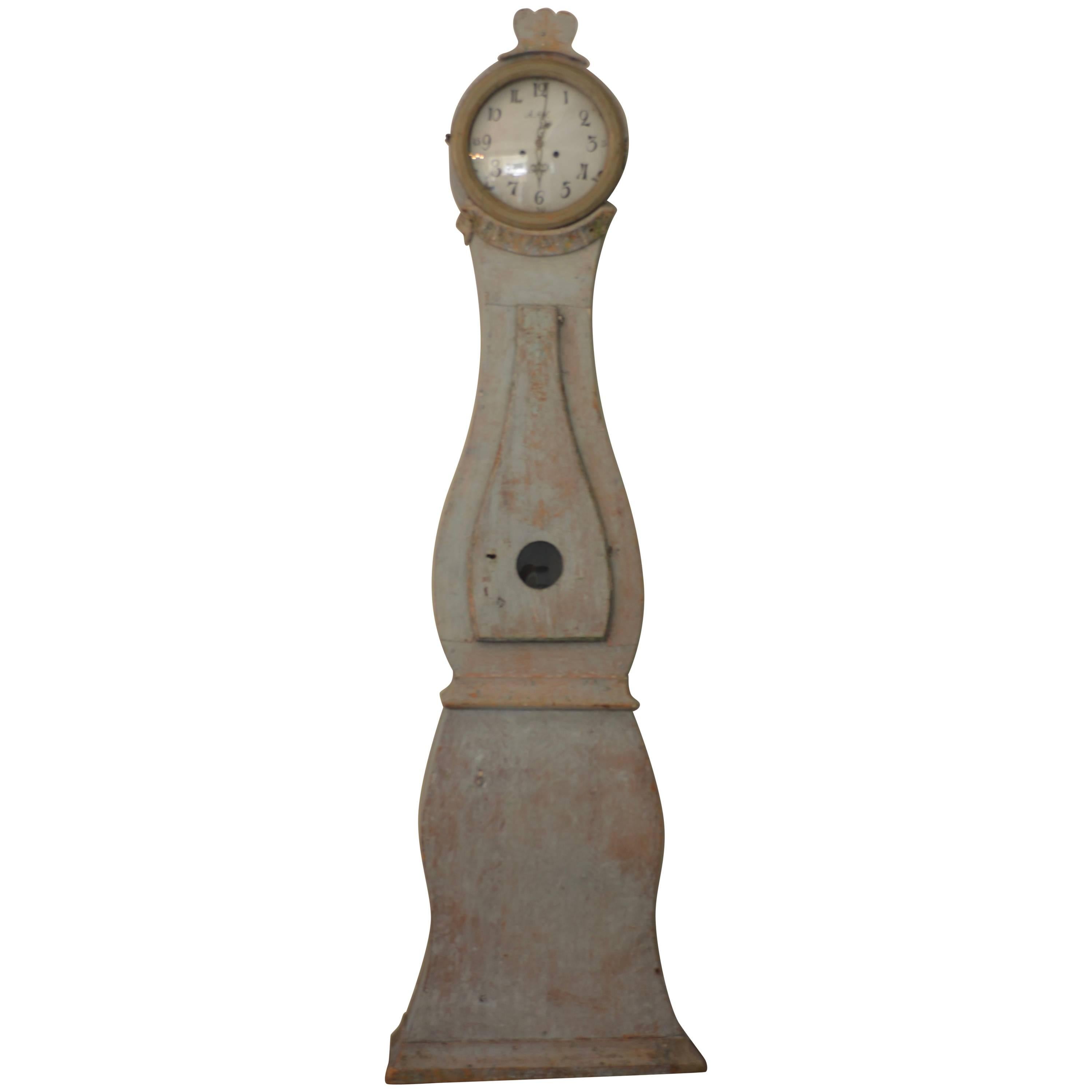 18th Century Swedish Mora Clock For Sale