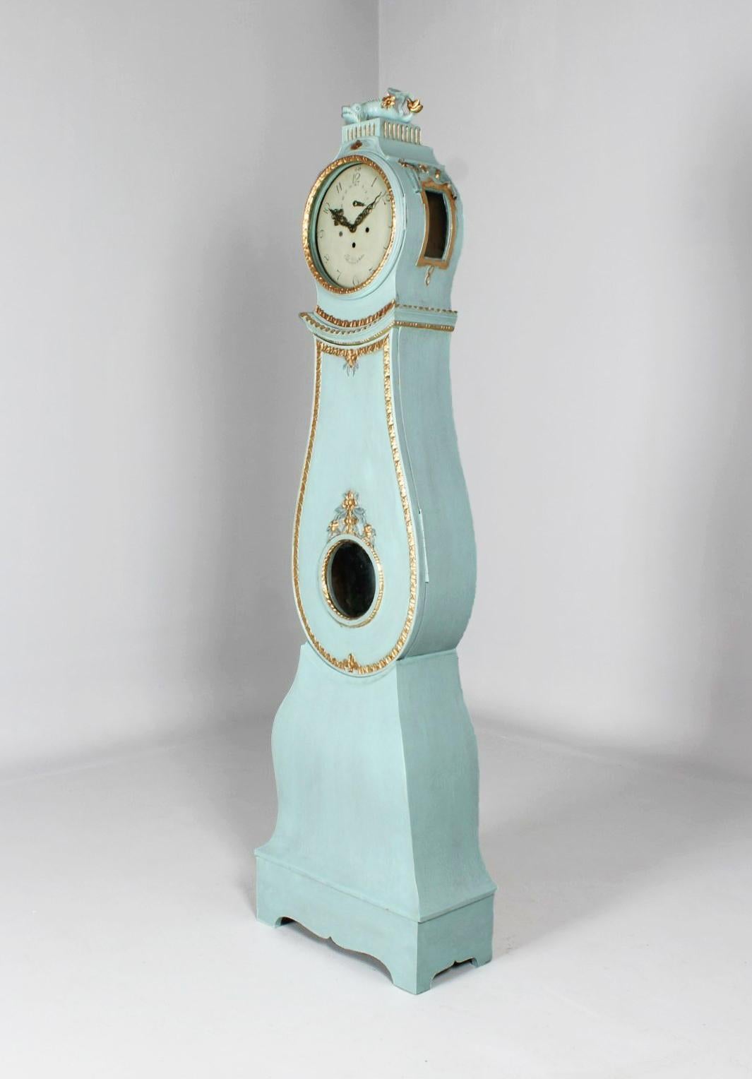 18th Century Swedish Mora Longcase Clock, Joh. Lindström, circa 1780 5