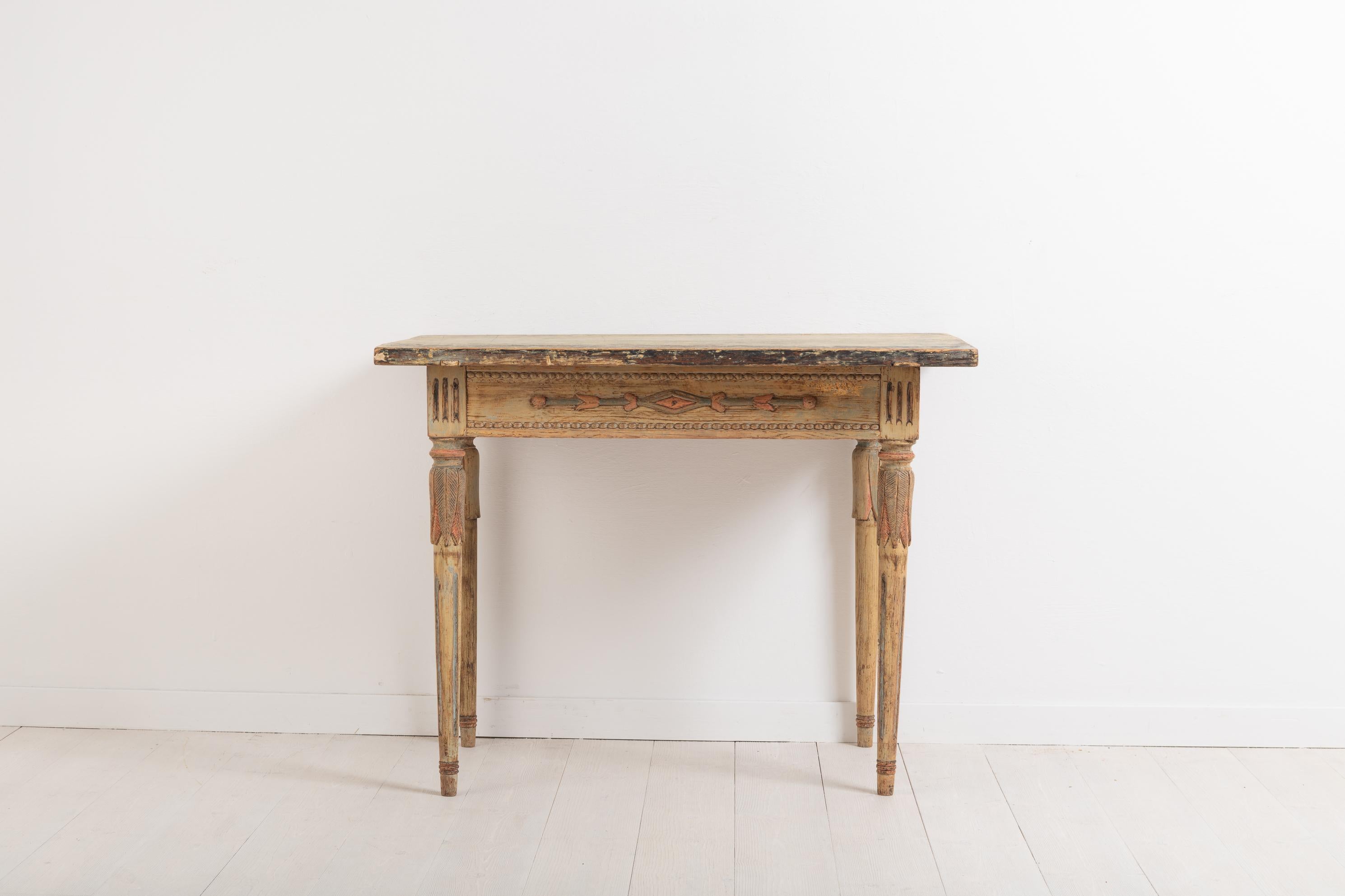 Hand-Crafted 18th Century Swedish Neoclassic Console Table