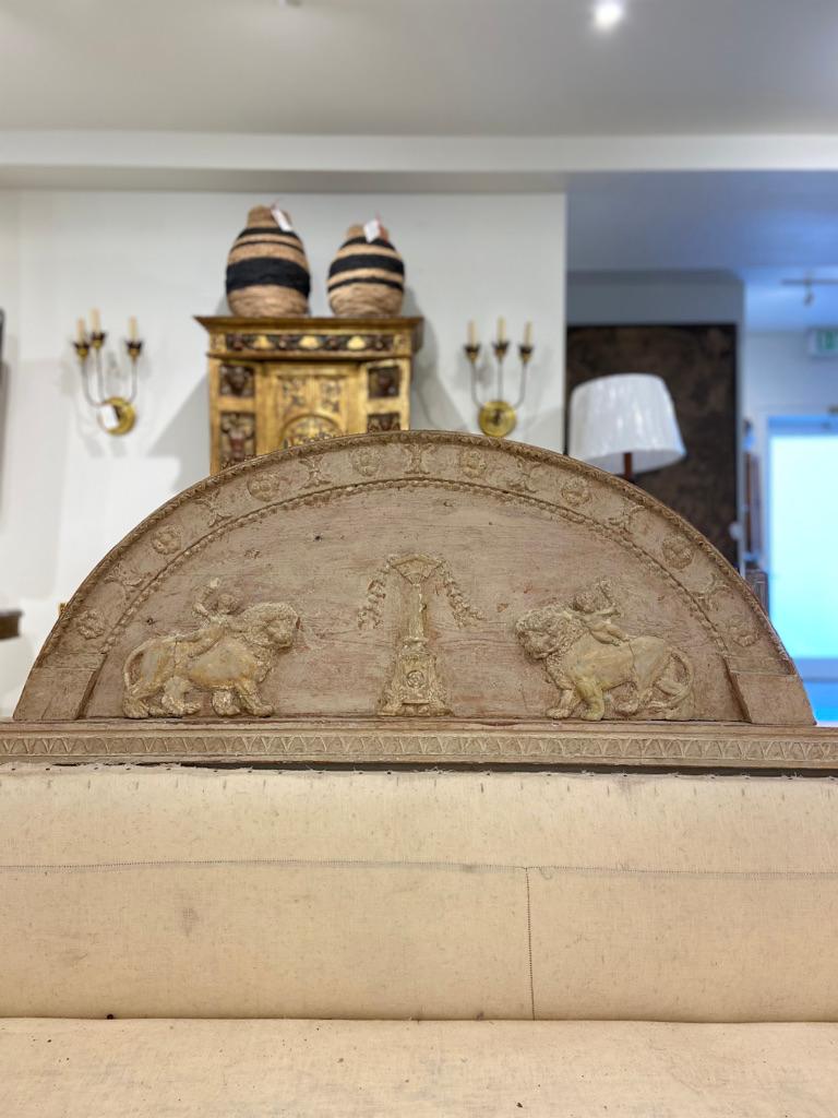 18th Century Swedish Neoclassical Bench In Distressed Condition For Sale In New Orleans, LA