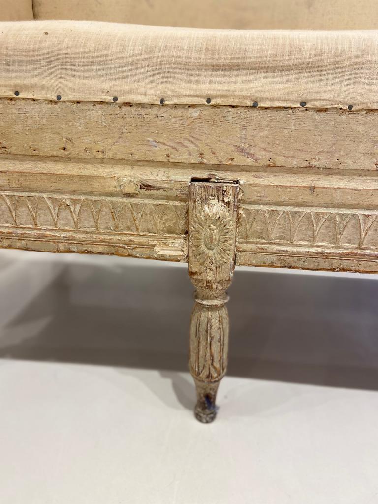 18th Century and Earlier 18th Century Swedish Neoclassical Bench For Sale