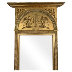 18th Century Swedish Neoclassical Gilt Pier Mirror