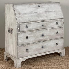 18th Century Swedish Neoclassical Painted Secretary Desk