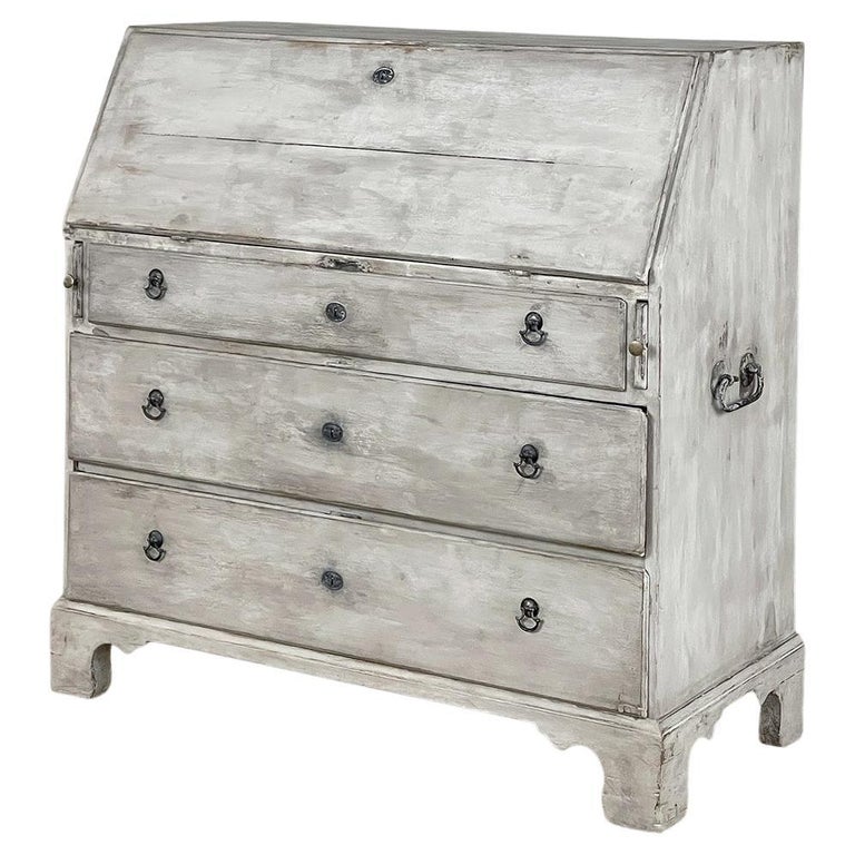 18th Century Swedish Neoclassical Painted Secretary Desk For Sale at 1stDibs