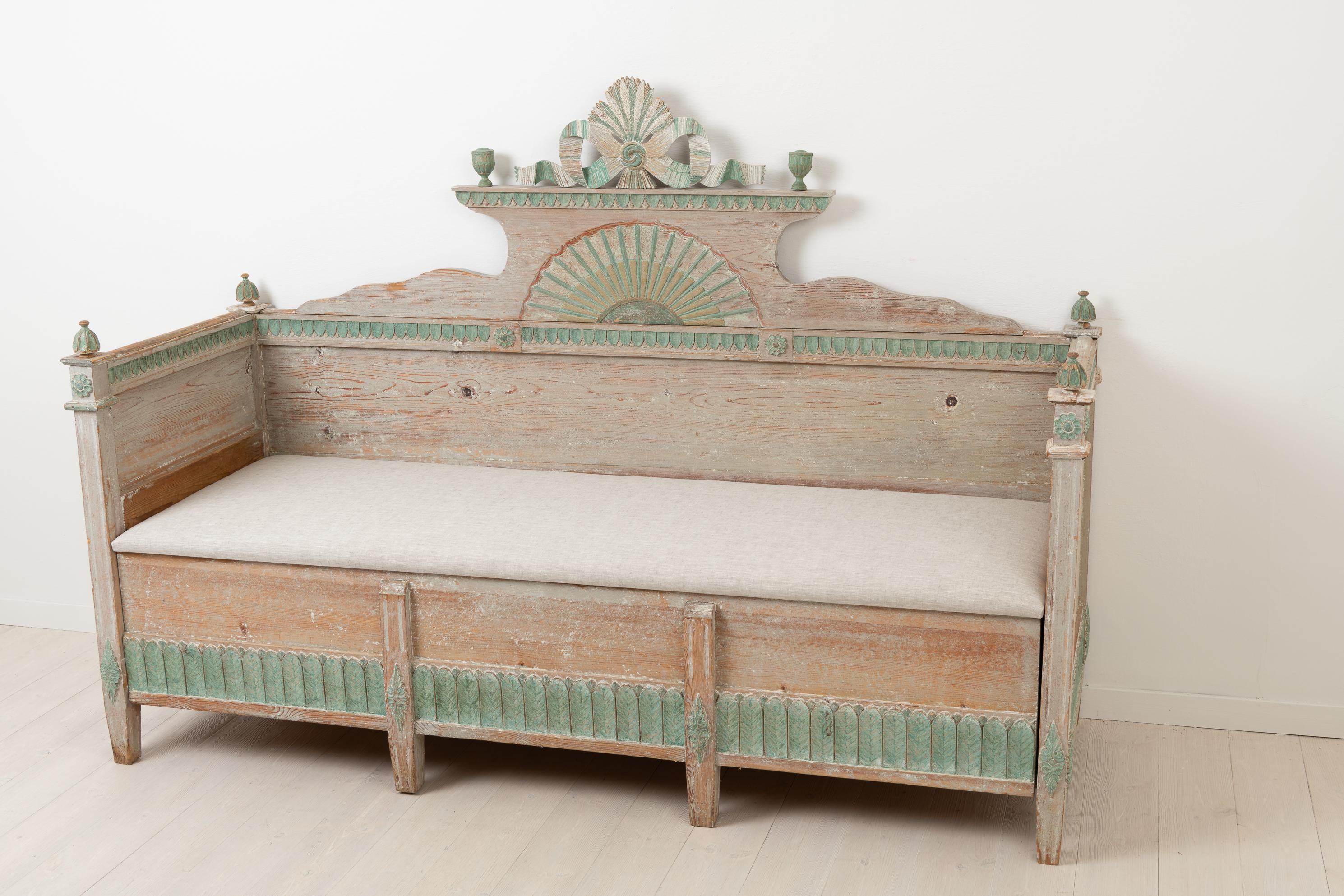 Pine 18th Century Swedish Neoclassical Sofa