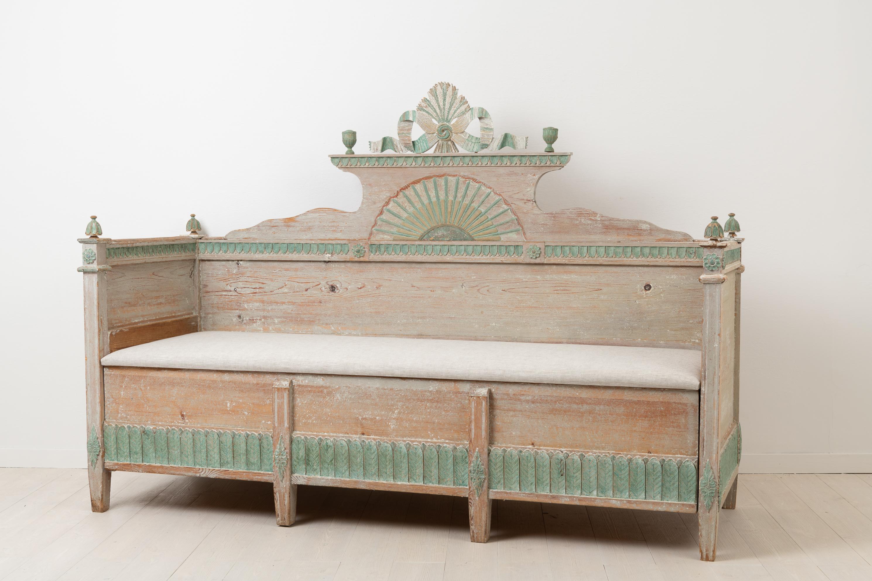 Hand-Crafted 18th Century Swedish Neoclassical Sofa