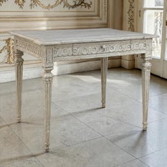 18th Century Swedish Painted Center Table ~ Writing Desk