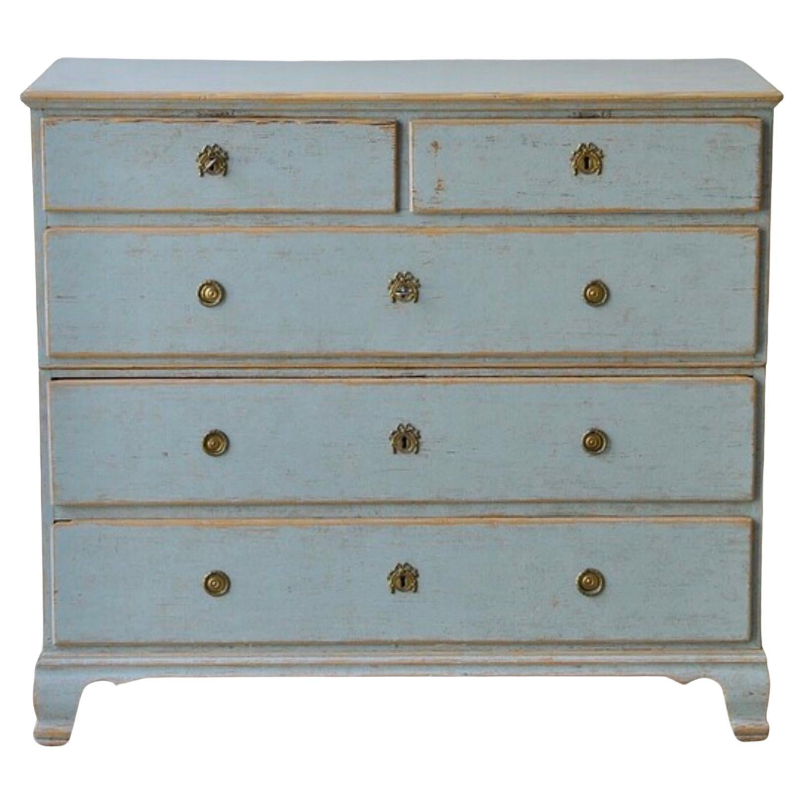 American Chippendale Painted Blanket Chest of Drawers, Pennsylvania c