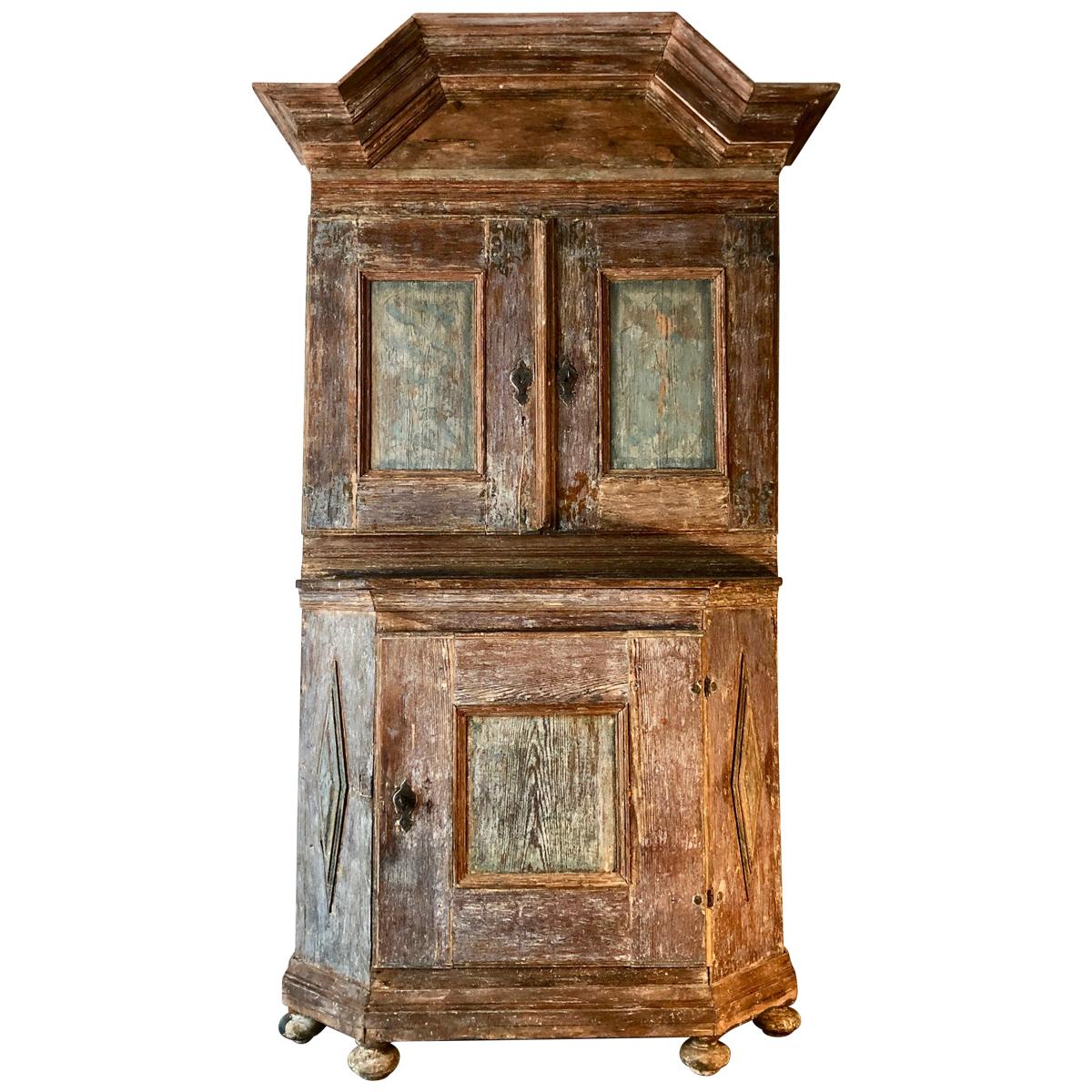 18th Century Swedish Period Baroque Cabinet