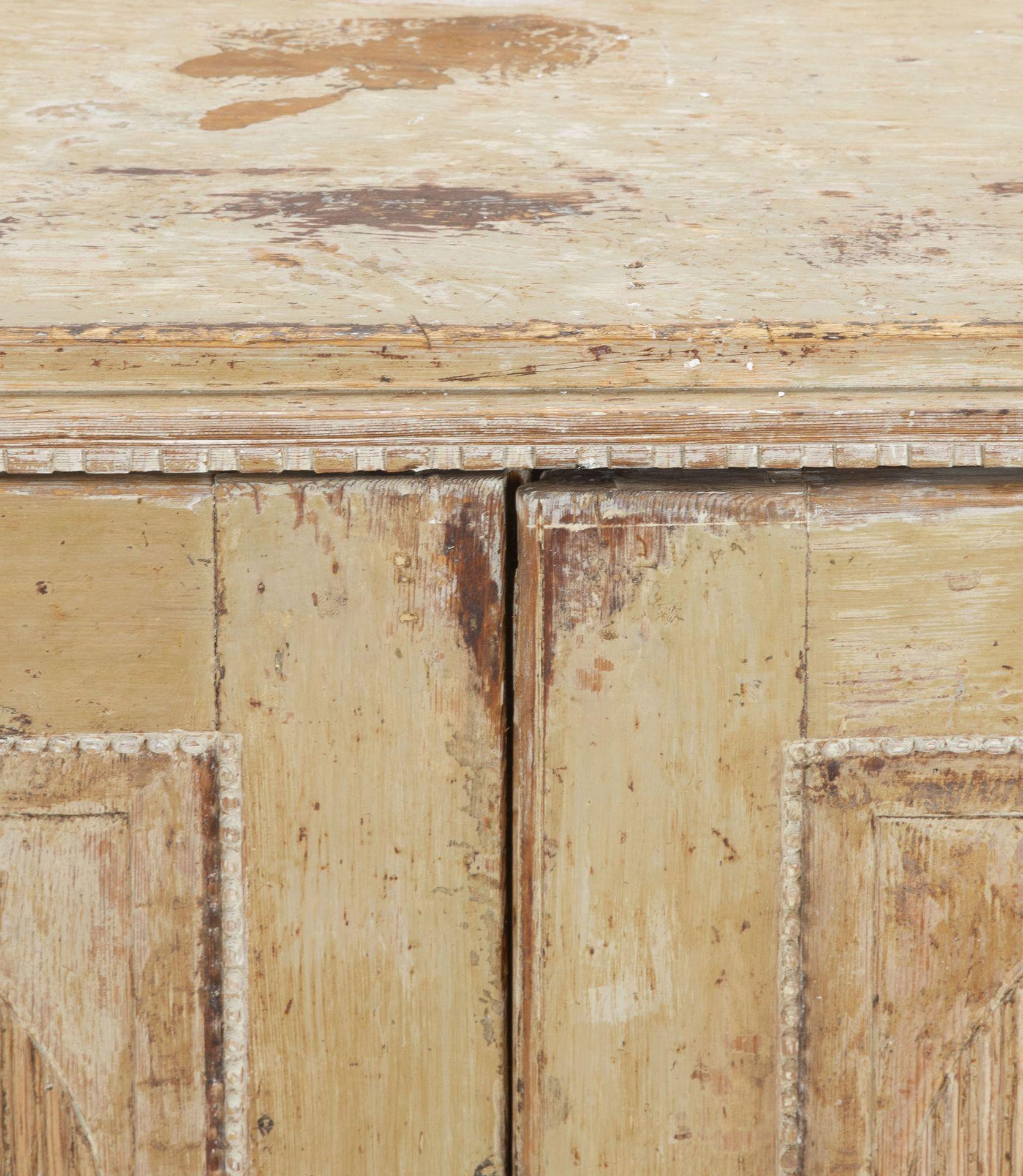 18th Century Swedish Period Buffet Scraped to Original Paint For Sale 7