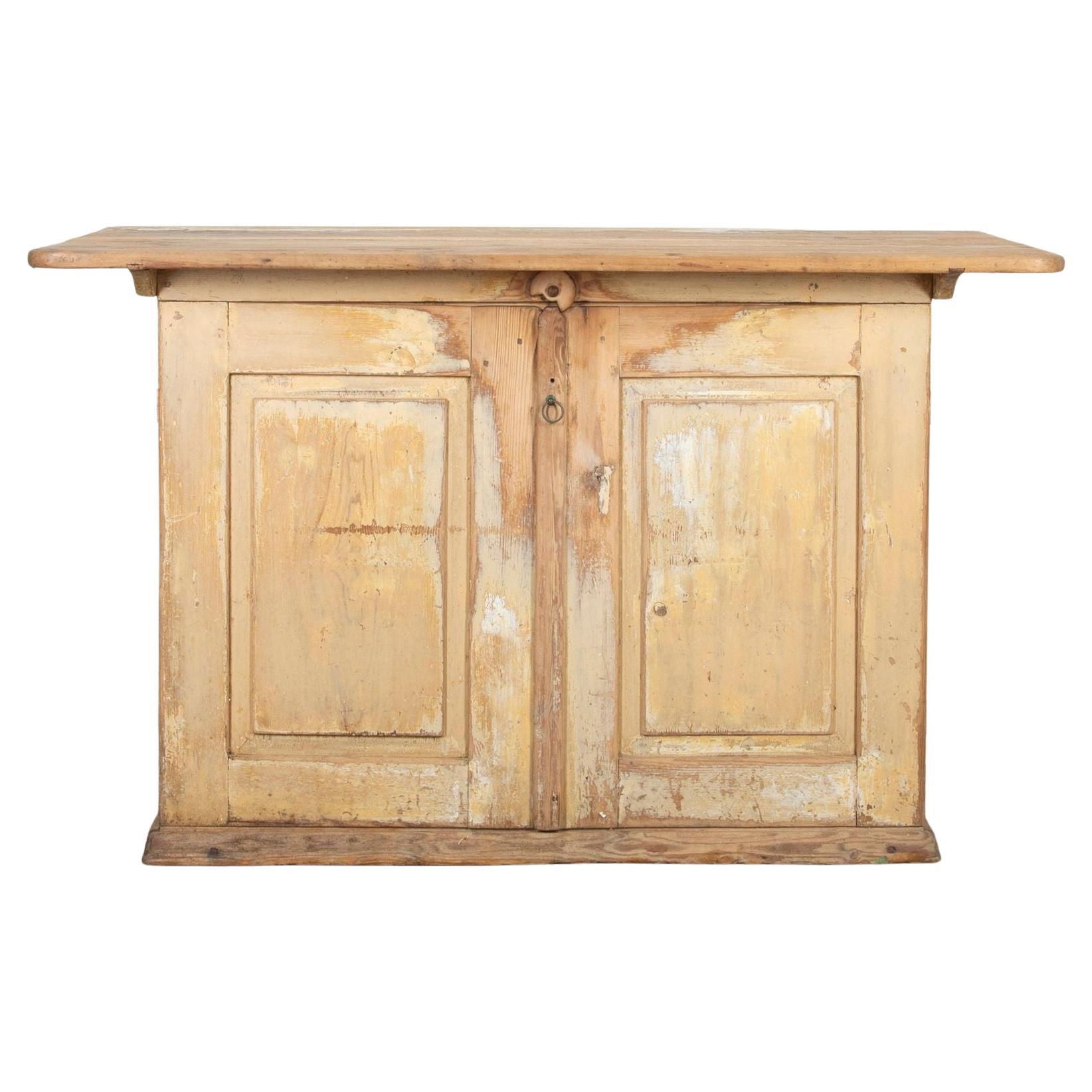 18th Century Swedish Pine Commode For Sale