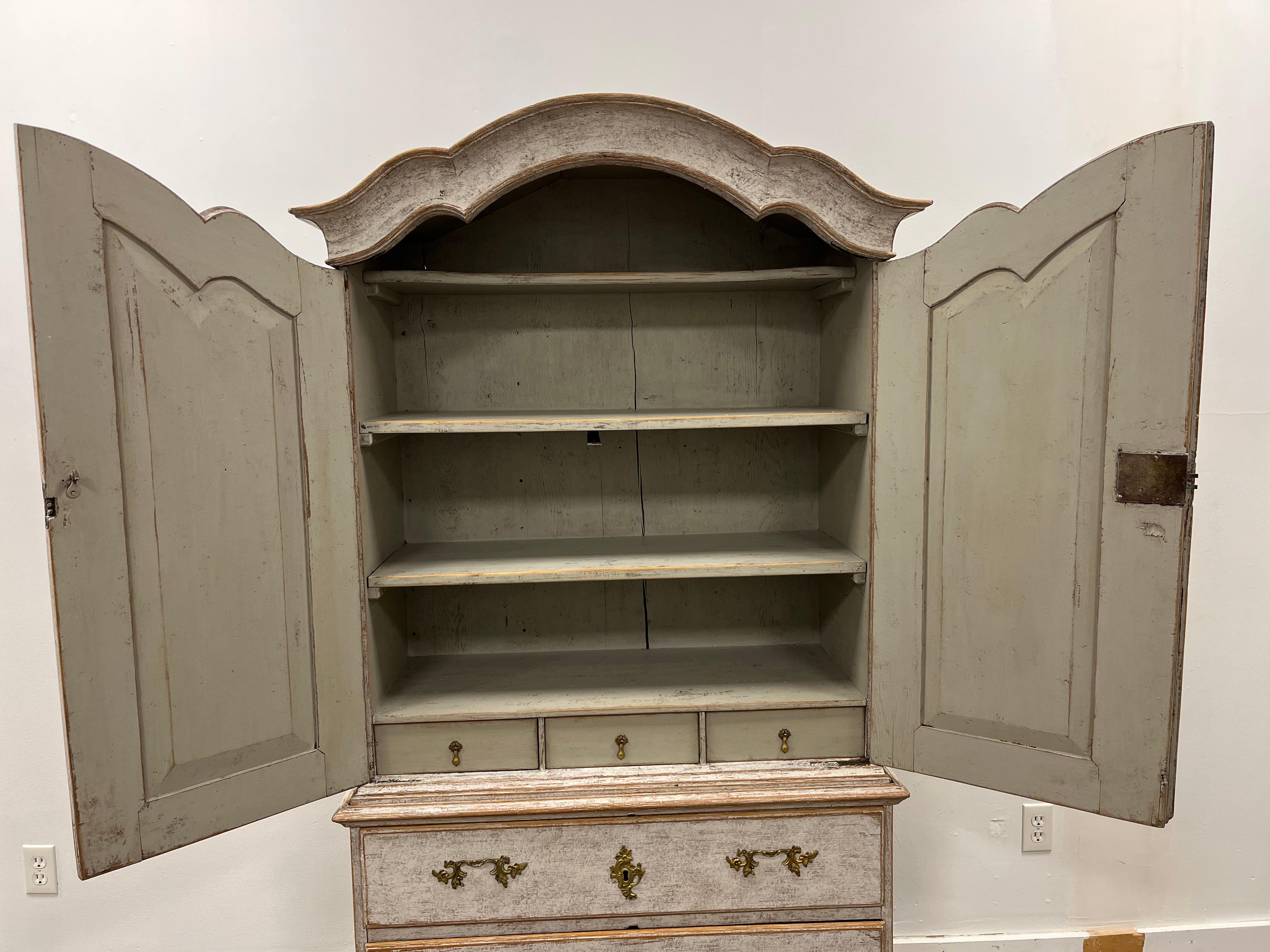 18th Century Swedish Rococo Cabinet 1