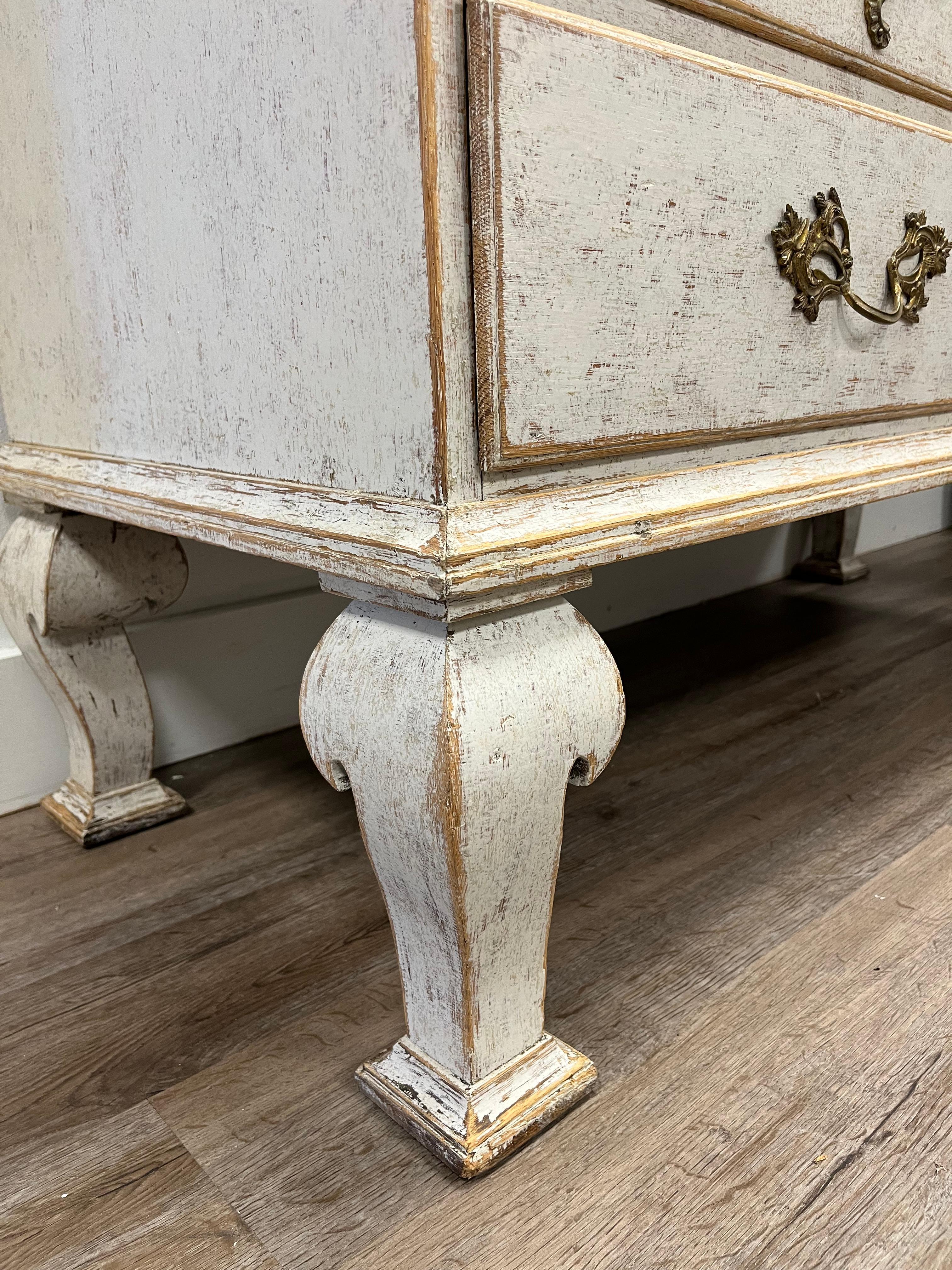 18th Century Swedish Rococo Cabinet For Sale 3