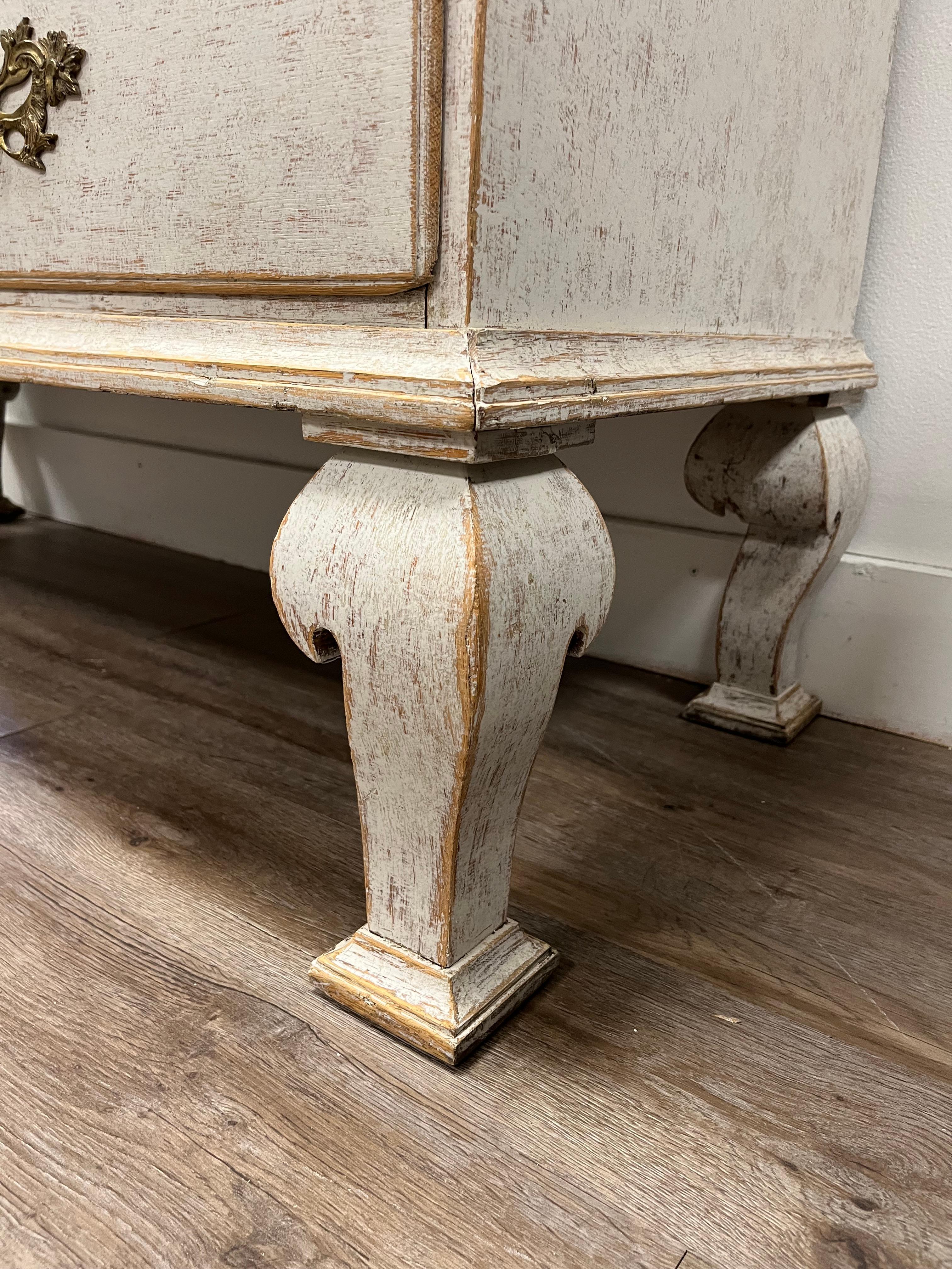 18th Century Swedish Rococo Cabinet For Sale 4
