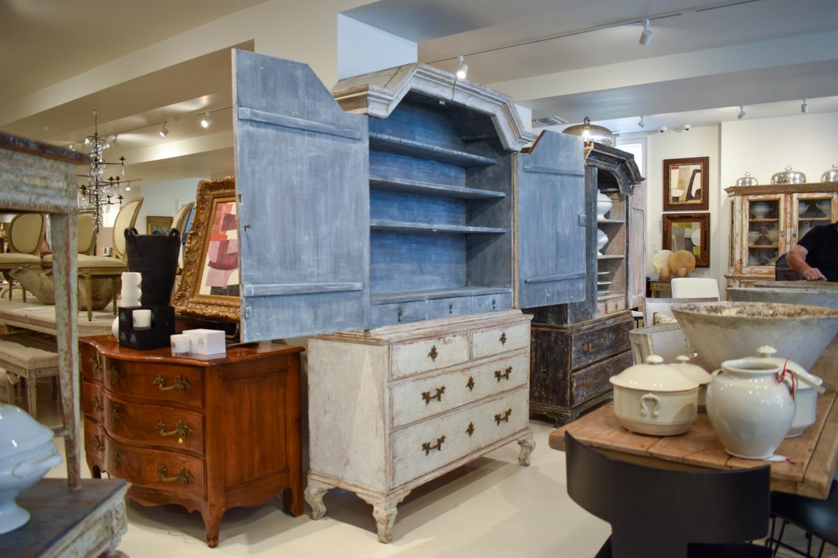 An 18th-century Swedish Scraped Buffet deux Corps is a remarkable piece of furniture that combines historical significance with practical design. Its Gustavian style, characterized by elegance and simplicity, along with its distressed finish, makes