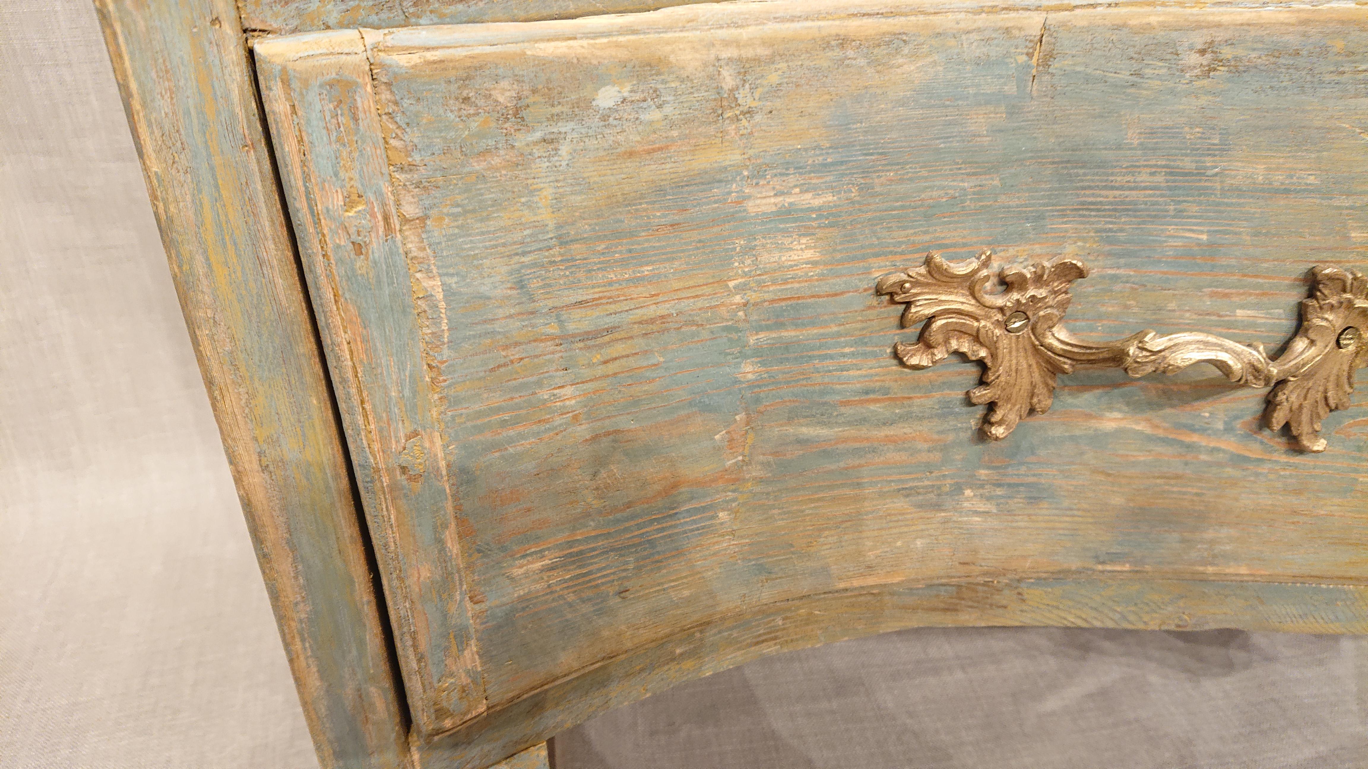 18th Century Swedish Rococo Chest of Drawers from Northern Sweden For Sale 9