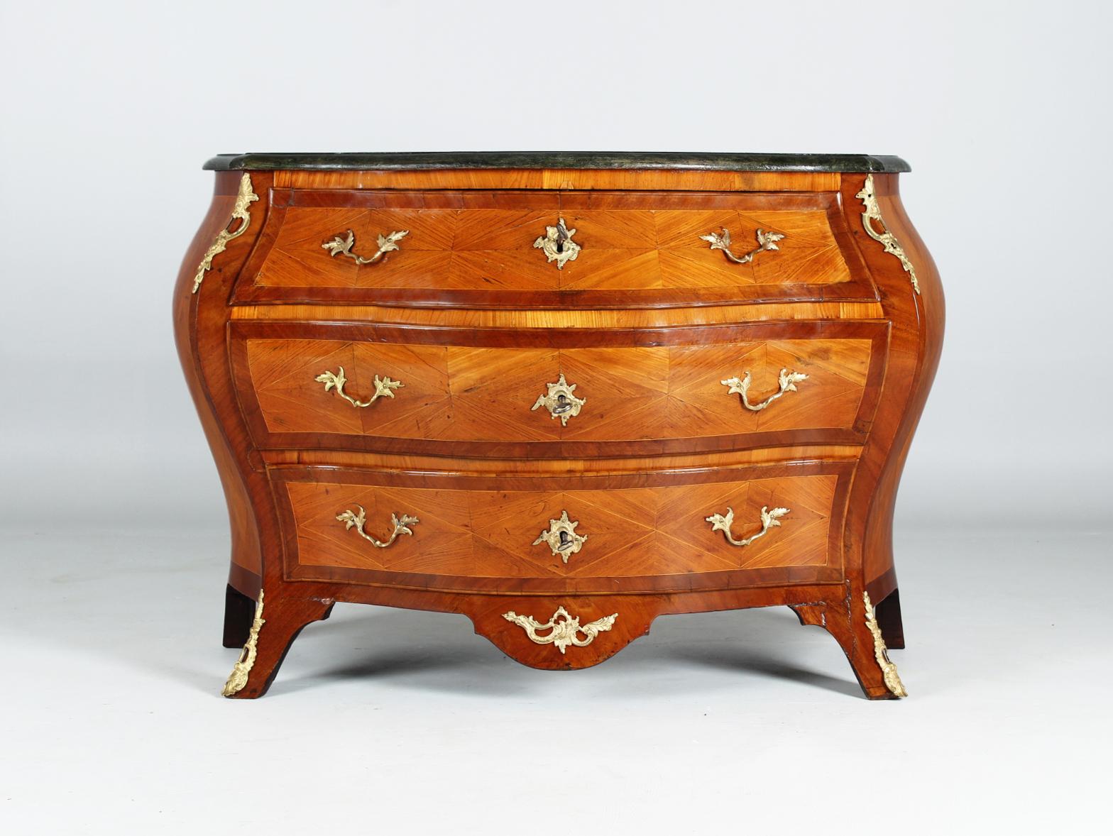 18th Century Swedish Rococo Chest of Drawers, Louis XV, circa 1760 For Sale 10