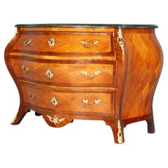 Antique 18th Century Swedish Rococo Chest of Drawers, Louis XV, circa 1760